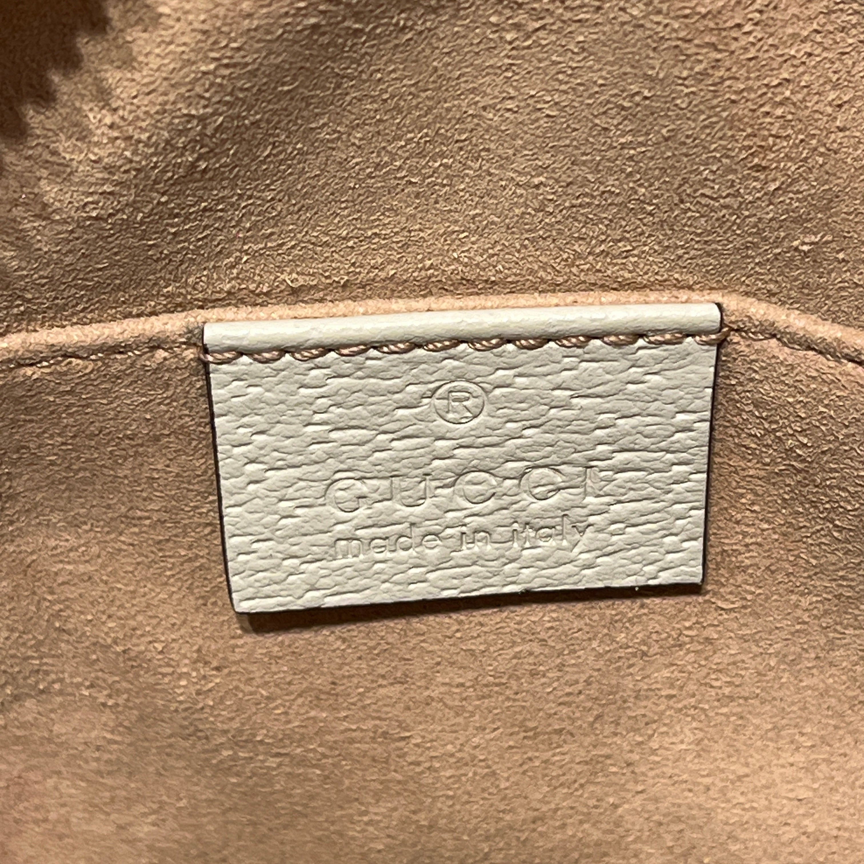 GUCCI/Cross Body Bag/Monogram/Leather/CRM/OPHIDIA MINI view 5