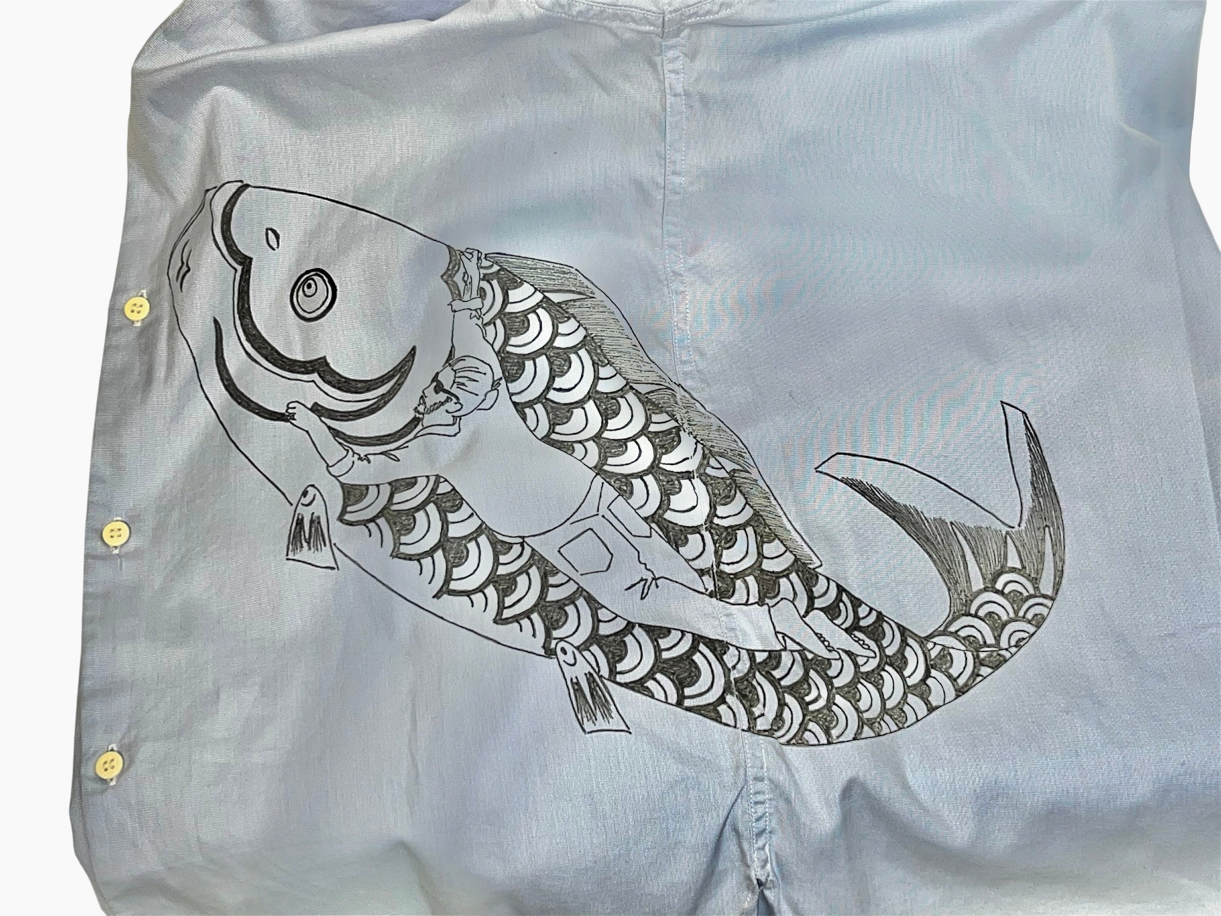 visvim/LS Shirt/S/Cotton/BLU/Stripe/ view 3