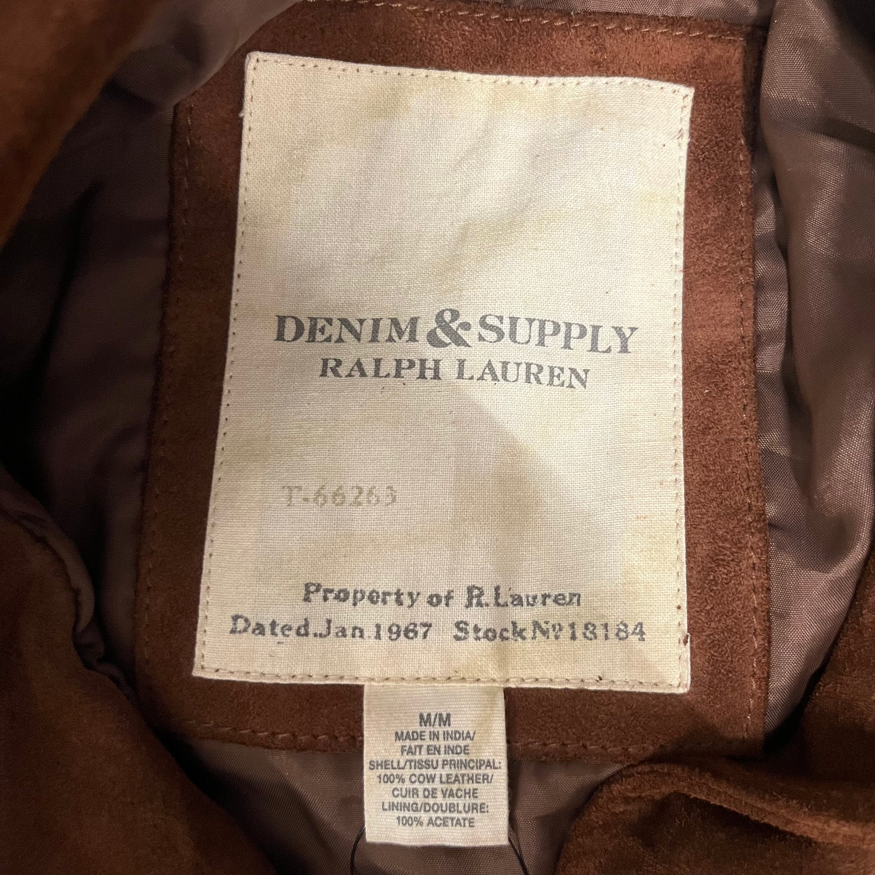 Denim & Supply Ralph Lauren/Jacket/M/Suede/BRW/fringe view 3