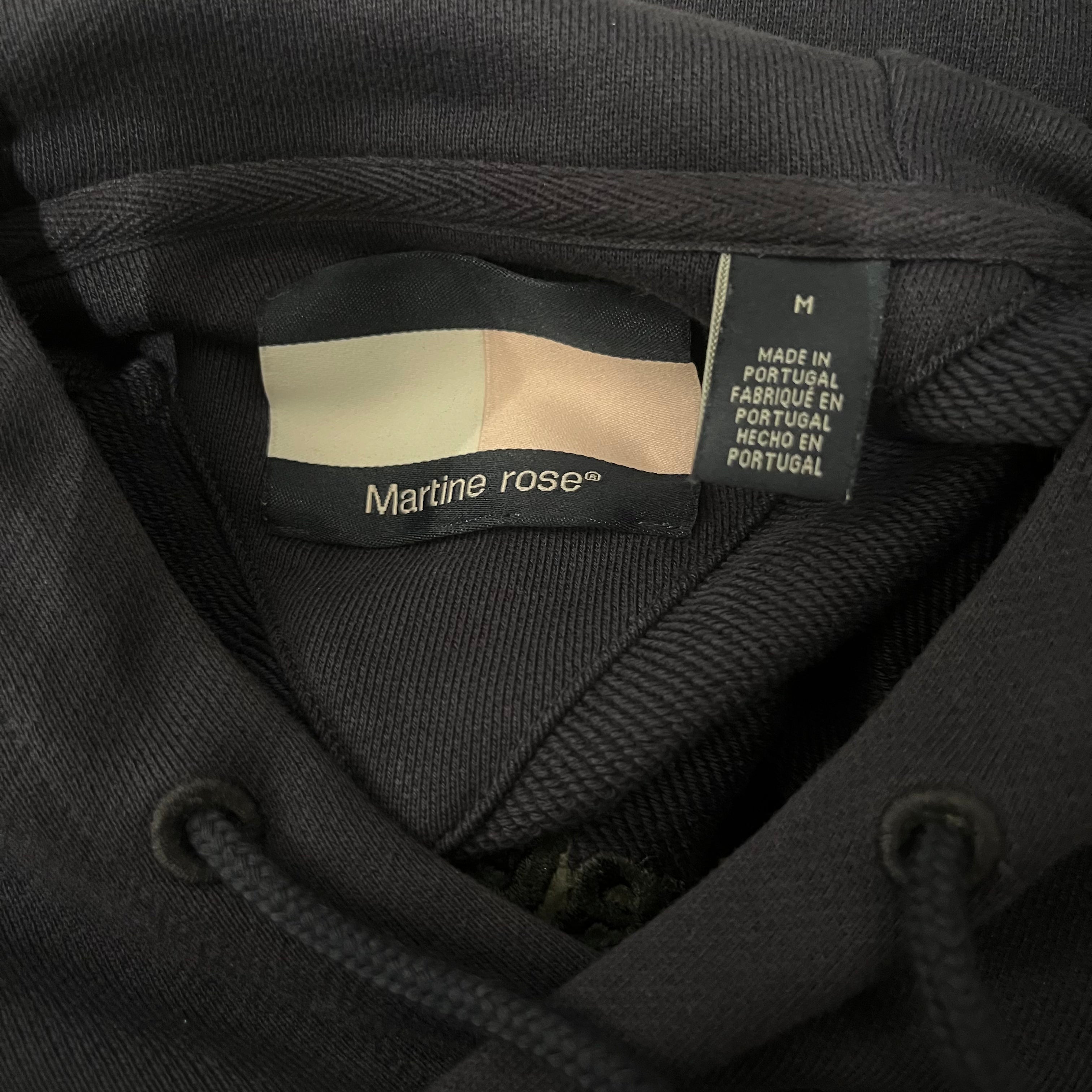 MARTINE ROSE/Hoodie/M/Cotton/NVY/ view 3