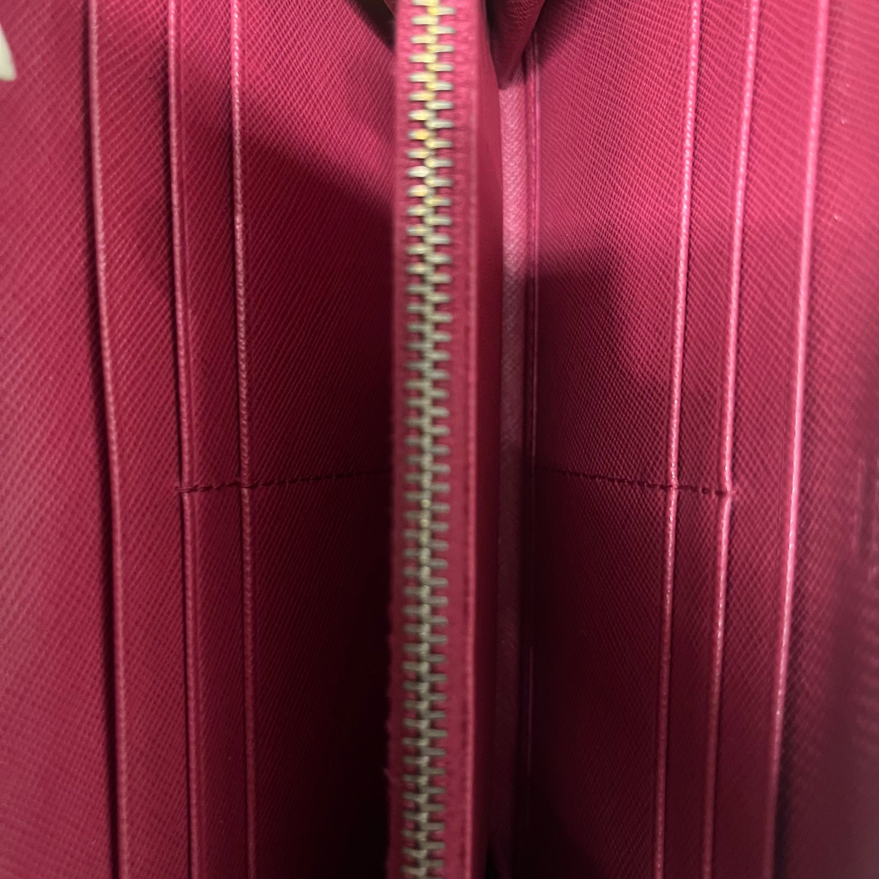 PRADA/Long Wallet/Leather/PNK/saffiano view 4