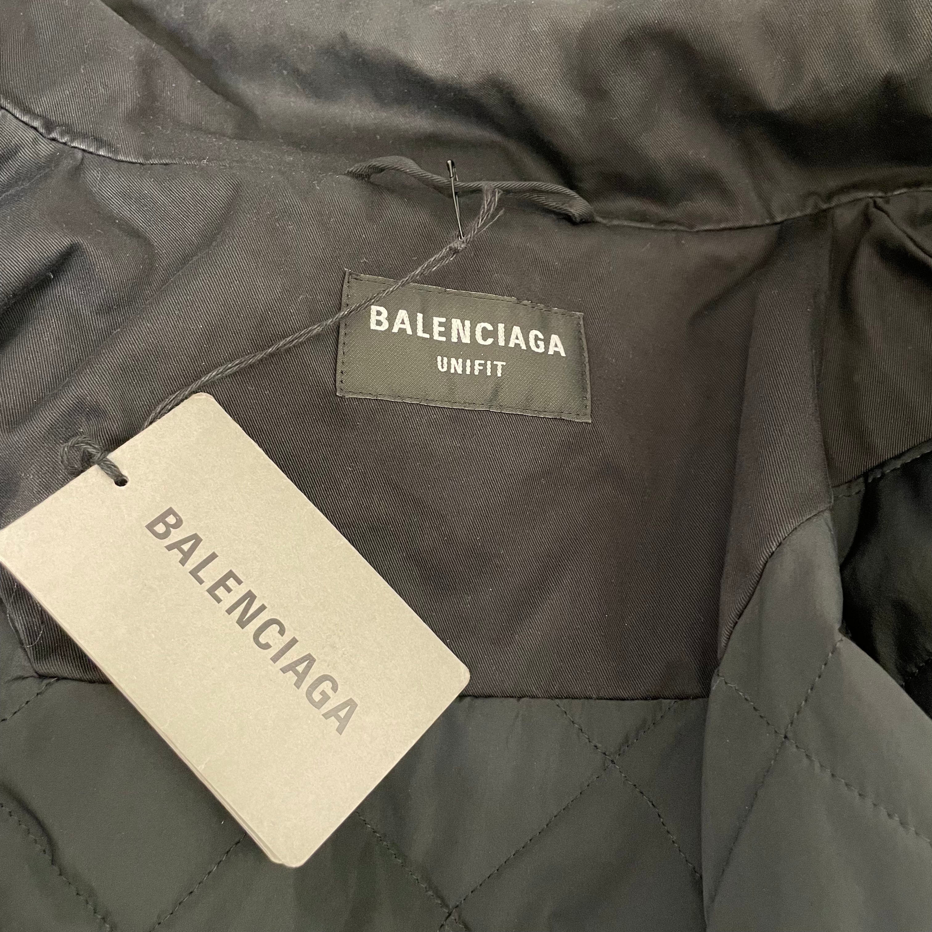 BALENCIAGA/Jacket/XS/Cotton/BLK/double b parka view 4