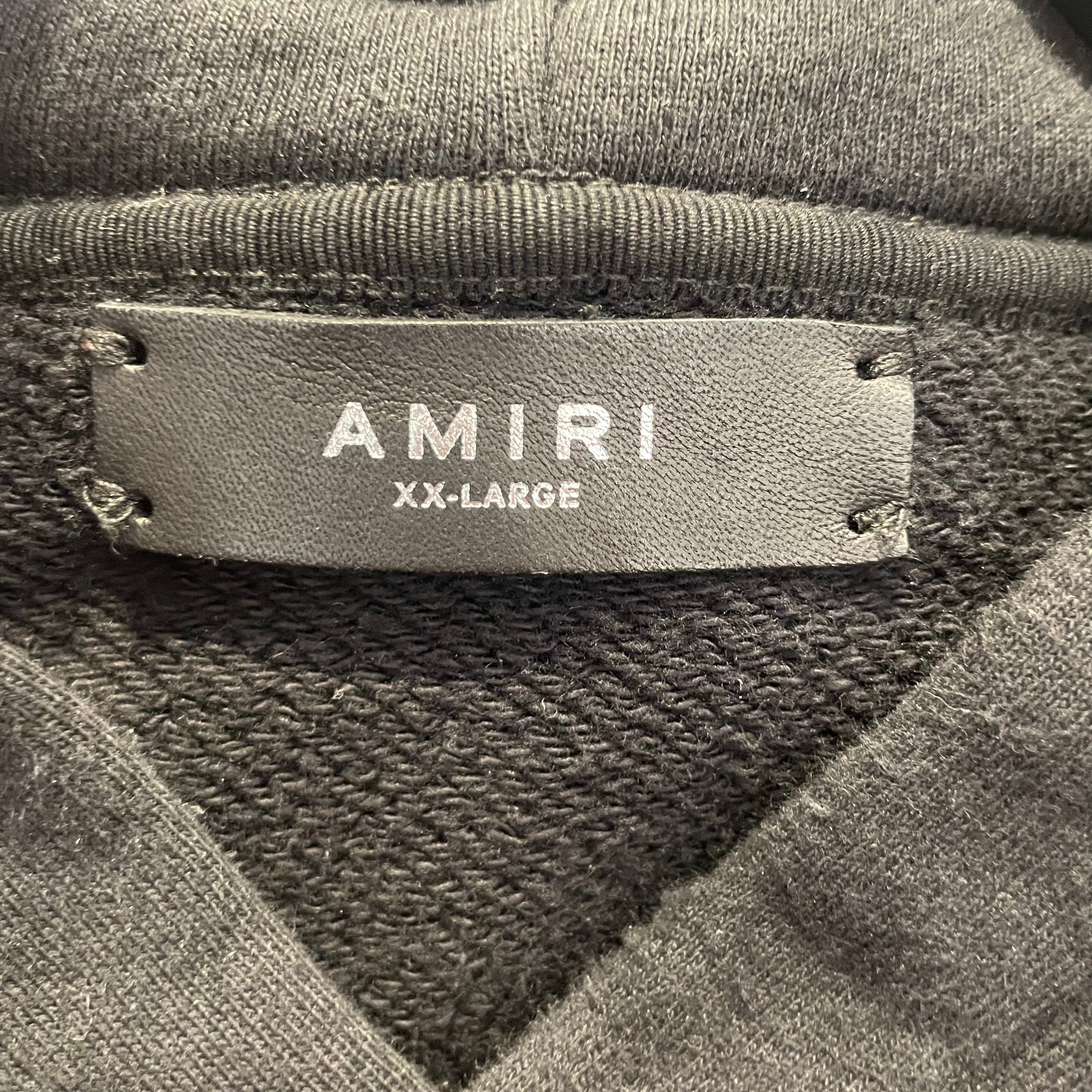 AMIRI/Hoodie/XXXL/Cotton/BLK/bandana applique logo view 4