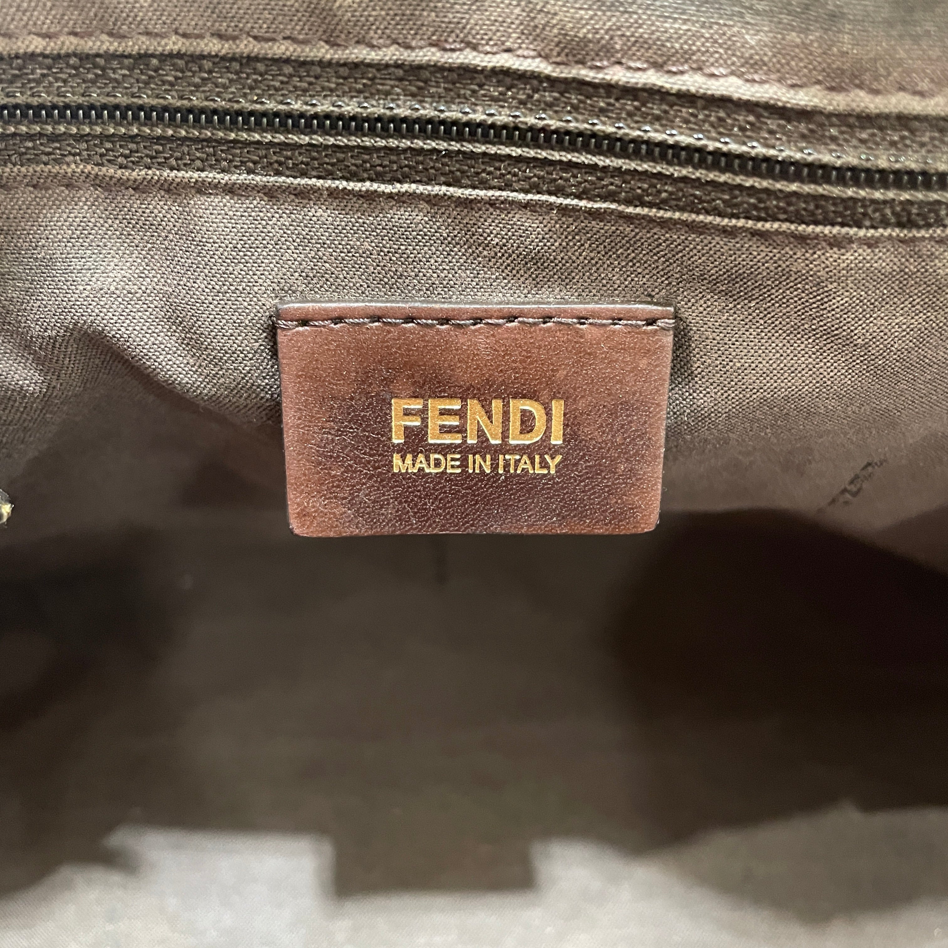 FENDI/Hand Bag/Monogram/Cotton/CML/ZUCCA CANVAS TOTE view 5