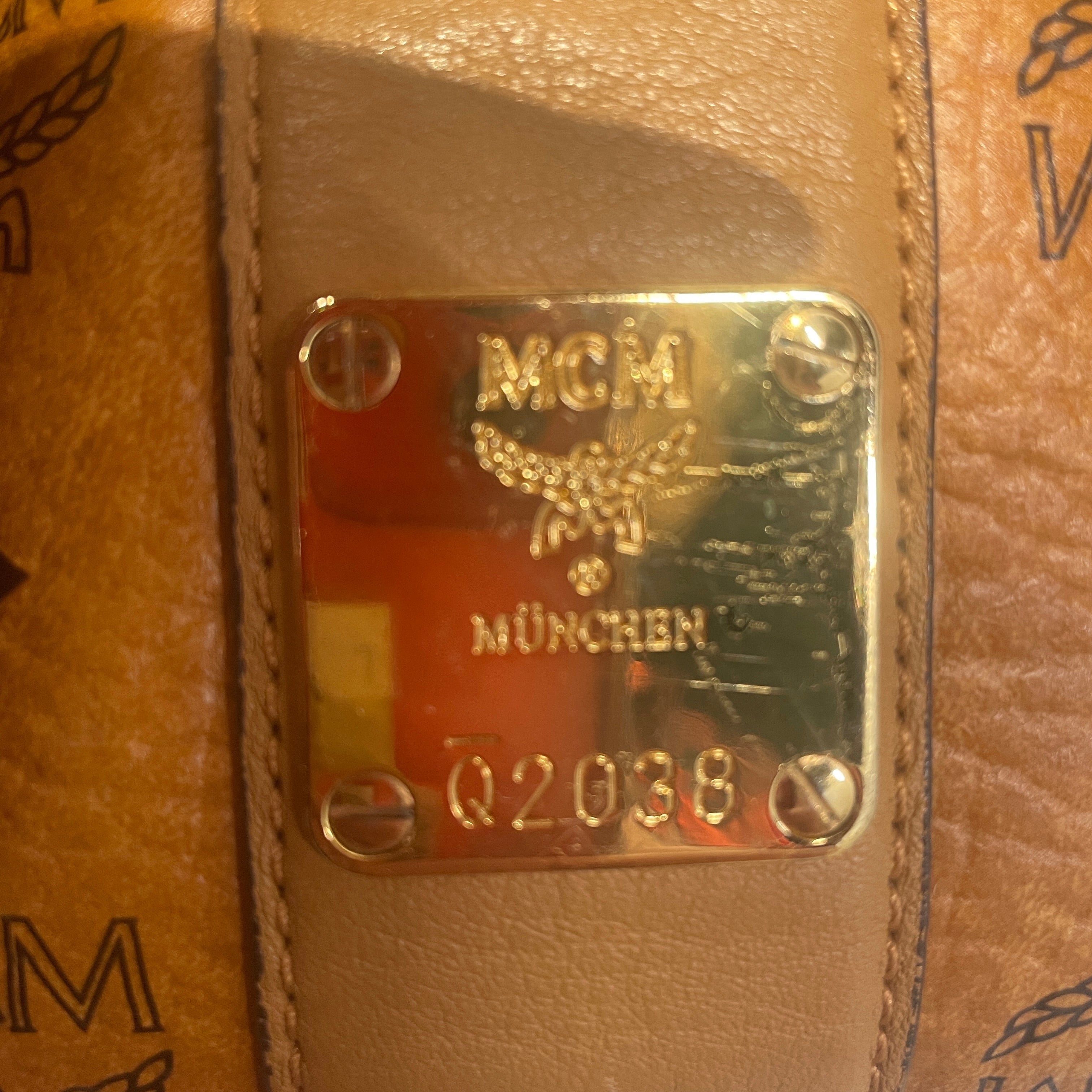 MCM/Tote Bag/Monogram/Leather/BRW/Liz Shopper Visestos view 5