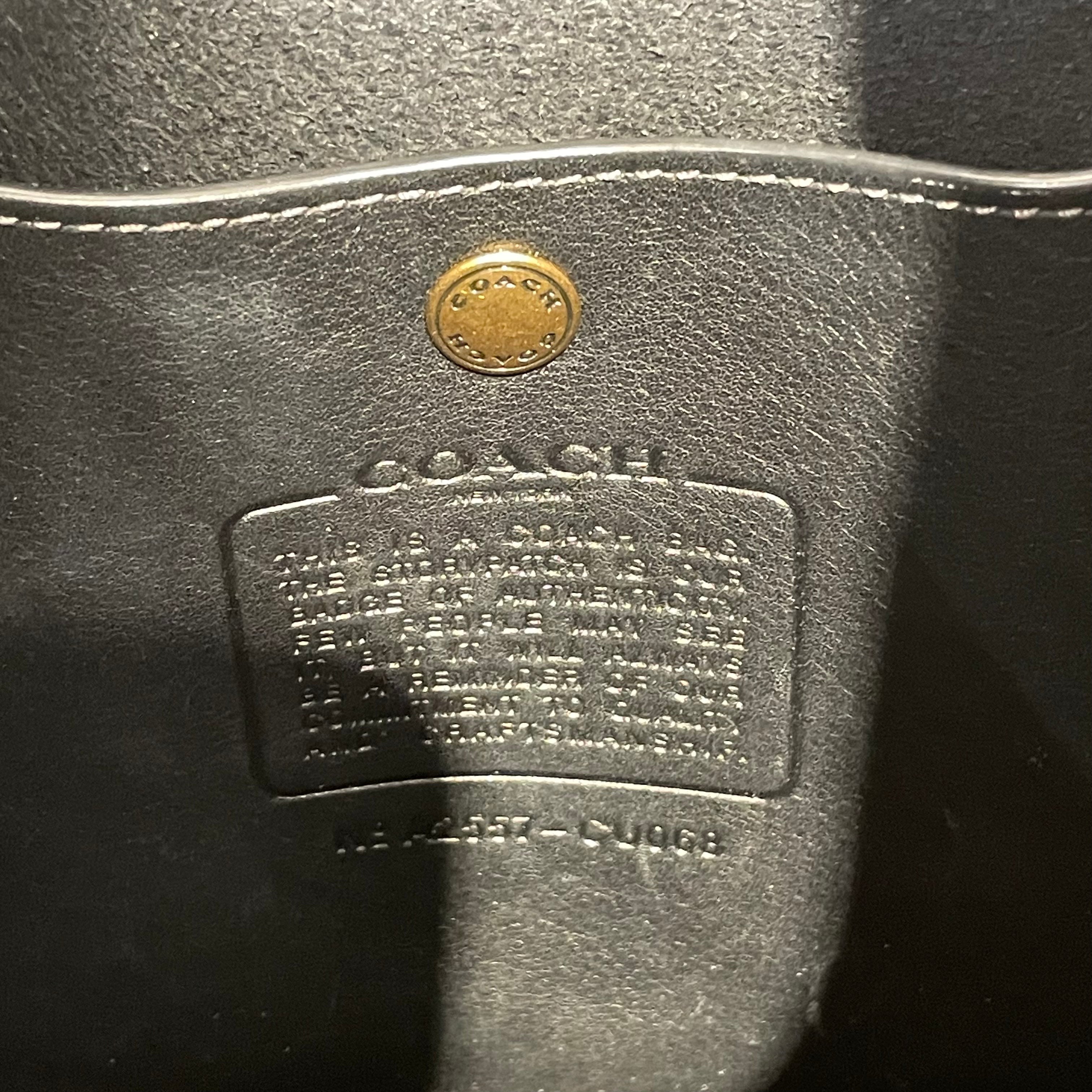 COACH/Cross Body Bag/Leather/BLK/NYC view 4