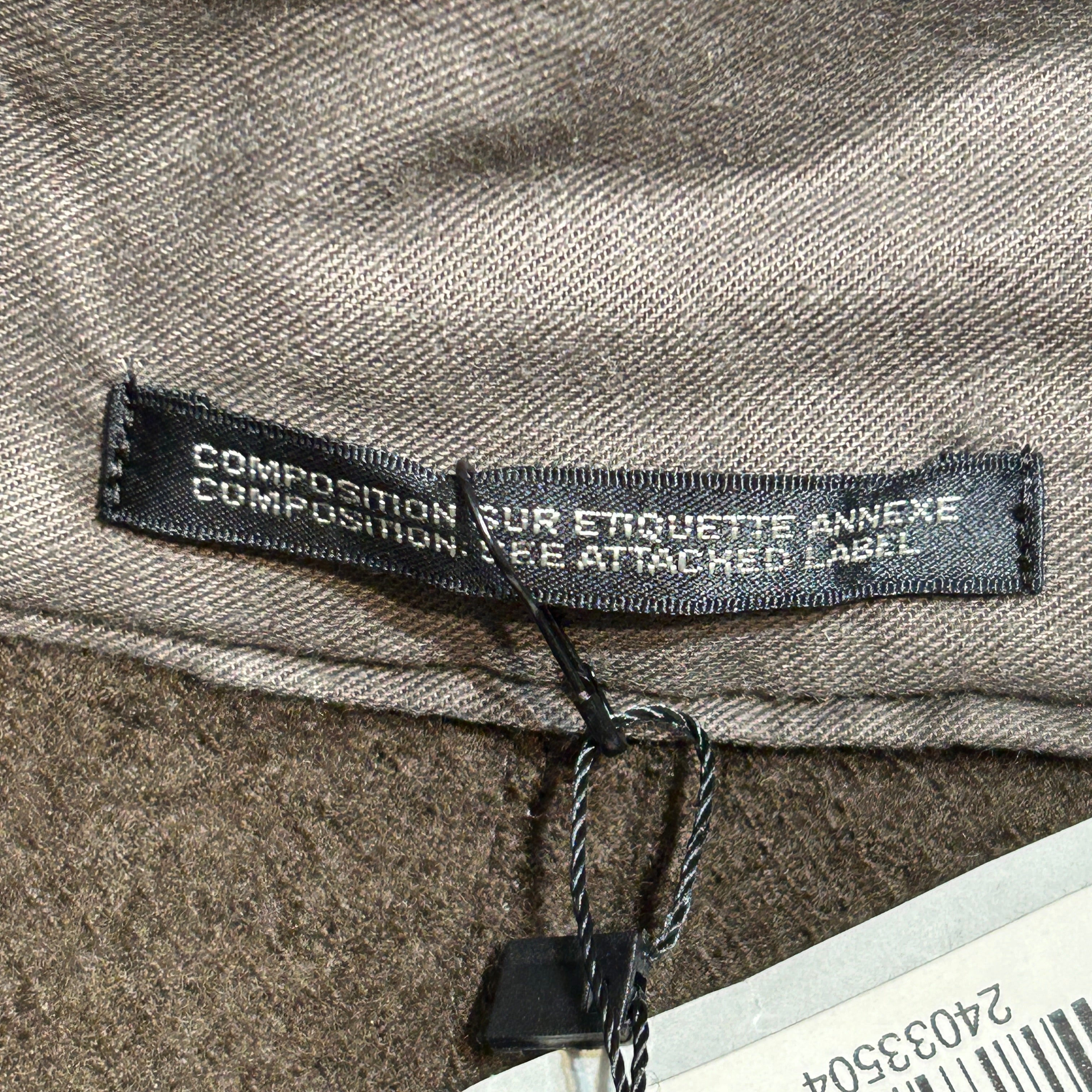YOHJI YAMAMOTO/Trench Coat/XS/Wool/BRW/Fulling Serge RMilling Parka view 3
