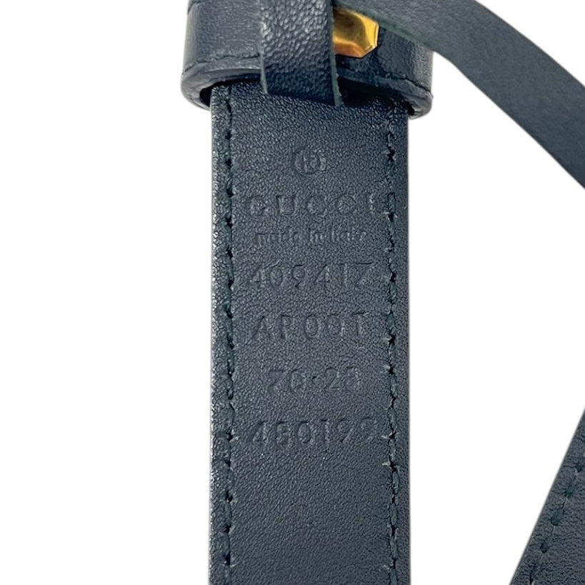 GUCCI/Belt/Leather/BLK/GG BUCKLE, SMALL view 4