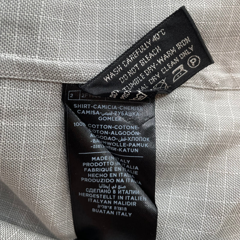 TOM FORD/LS Shirt/39/Cotton/GRY/Glen Check/
