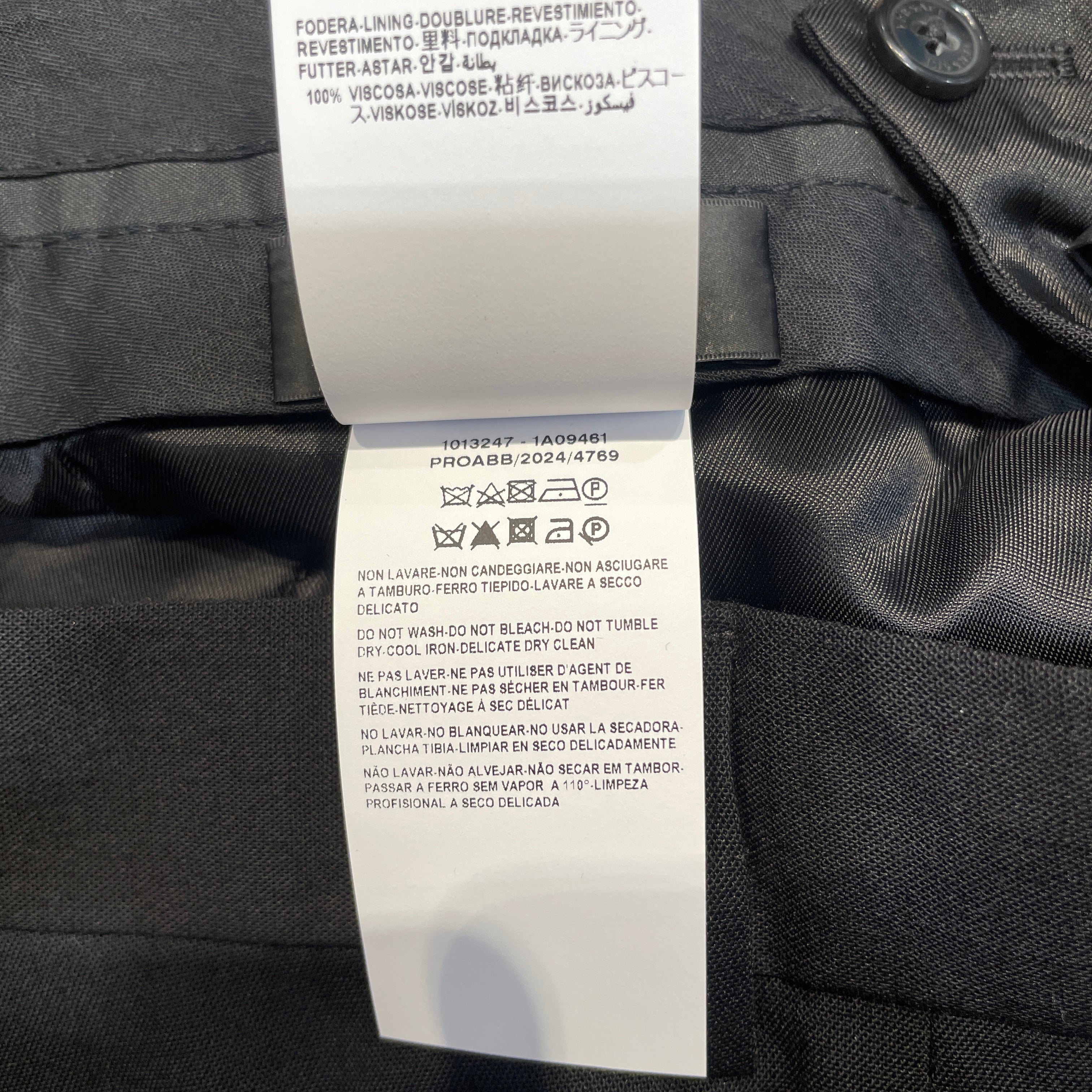 VERSACE/Slacks/48/Cotton/BLK/ view 5