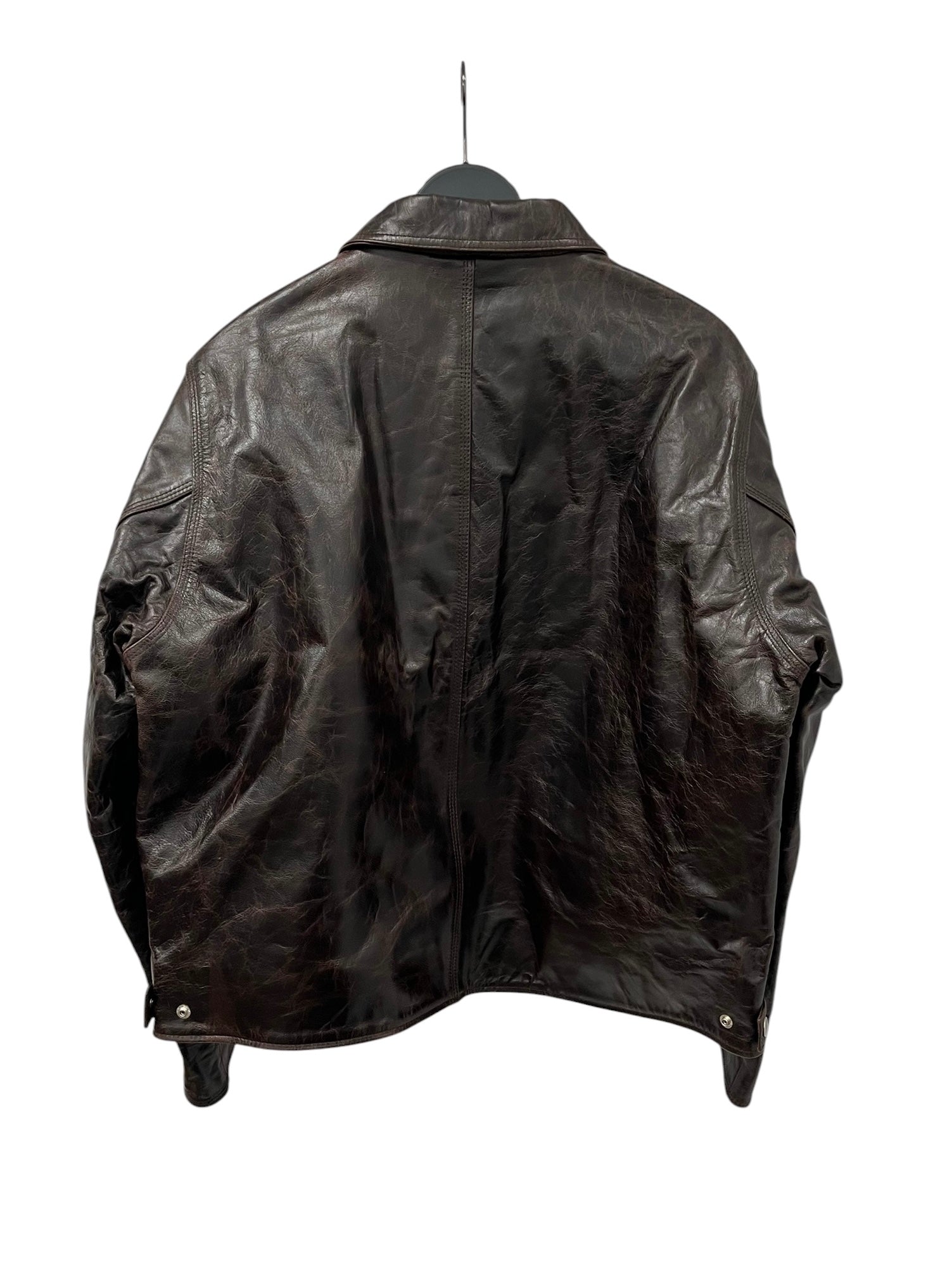 STUSSY/Leather Jkt/L/Leather/BRW/GARAGE JACKET view 2