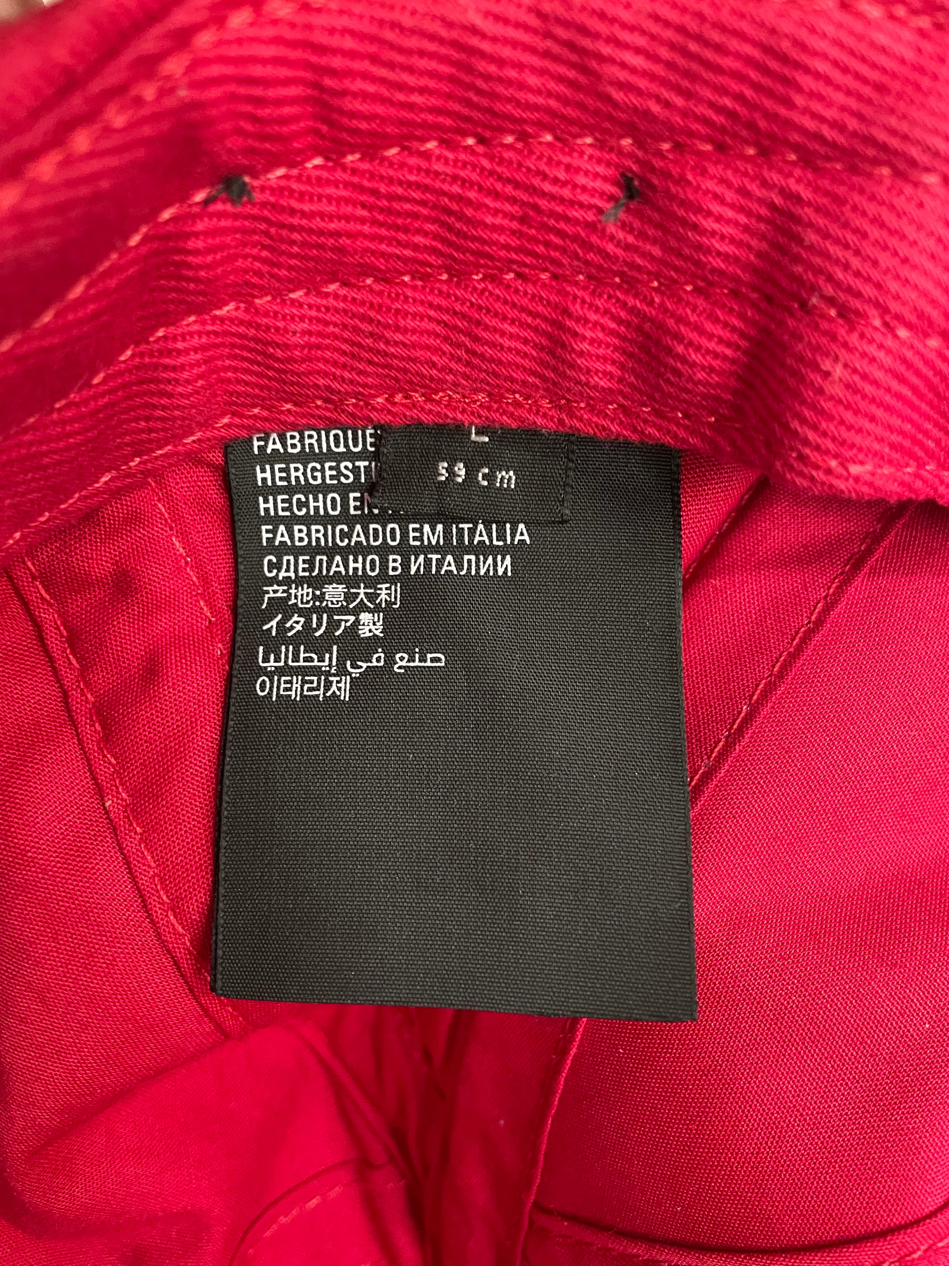 BALENCIAGA/Cap/L/Cotton/RED/YOUR LOGO HERE DAD CAP view 4