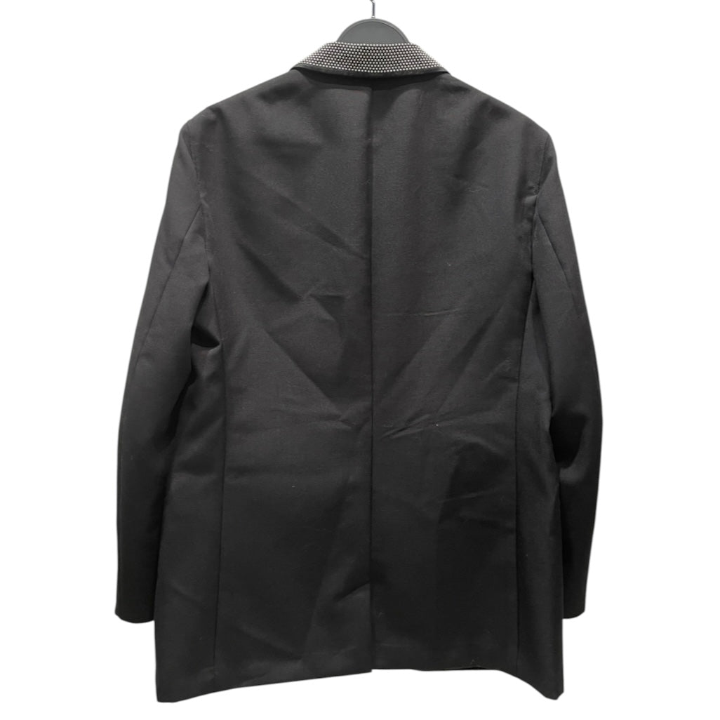 Alexander McQueen/Tailored Jkt/52/Wool/BLK/mini stud collar view 2