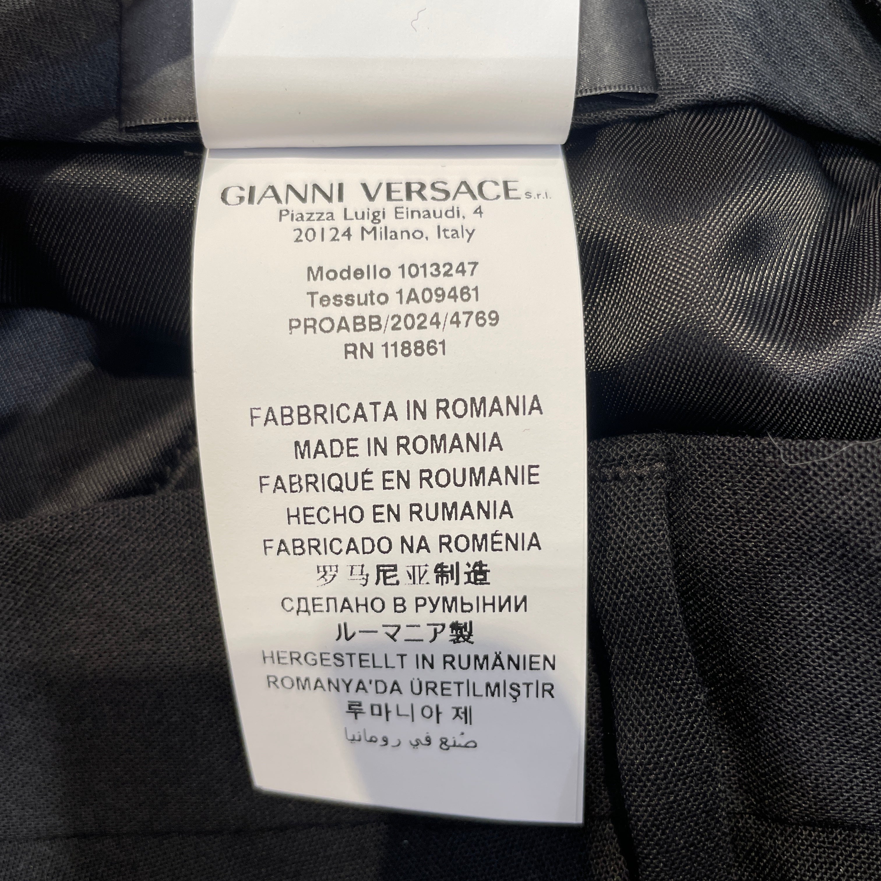 VERSACE/Slacks/48/Cotton/BLK/ view 4