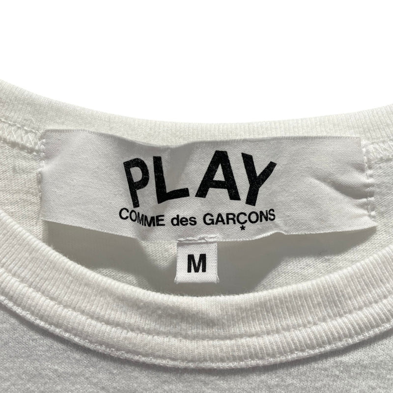 PLAY COMME des GARCONS/T-Shirt/M/Cotton/WHT/Polka Dot/custom/ blue I heart women