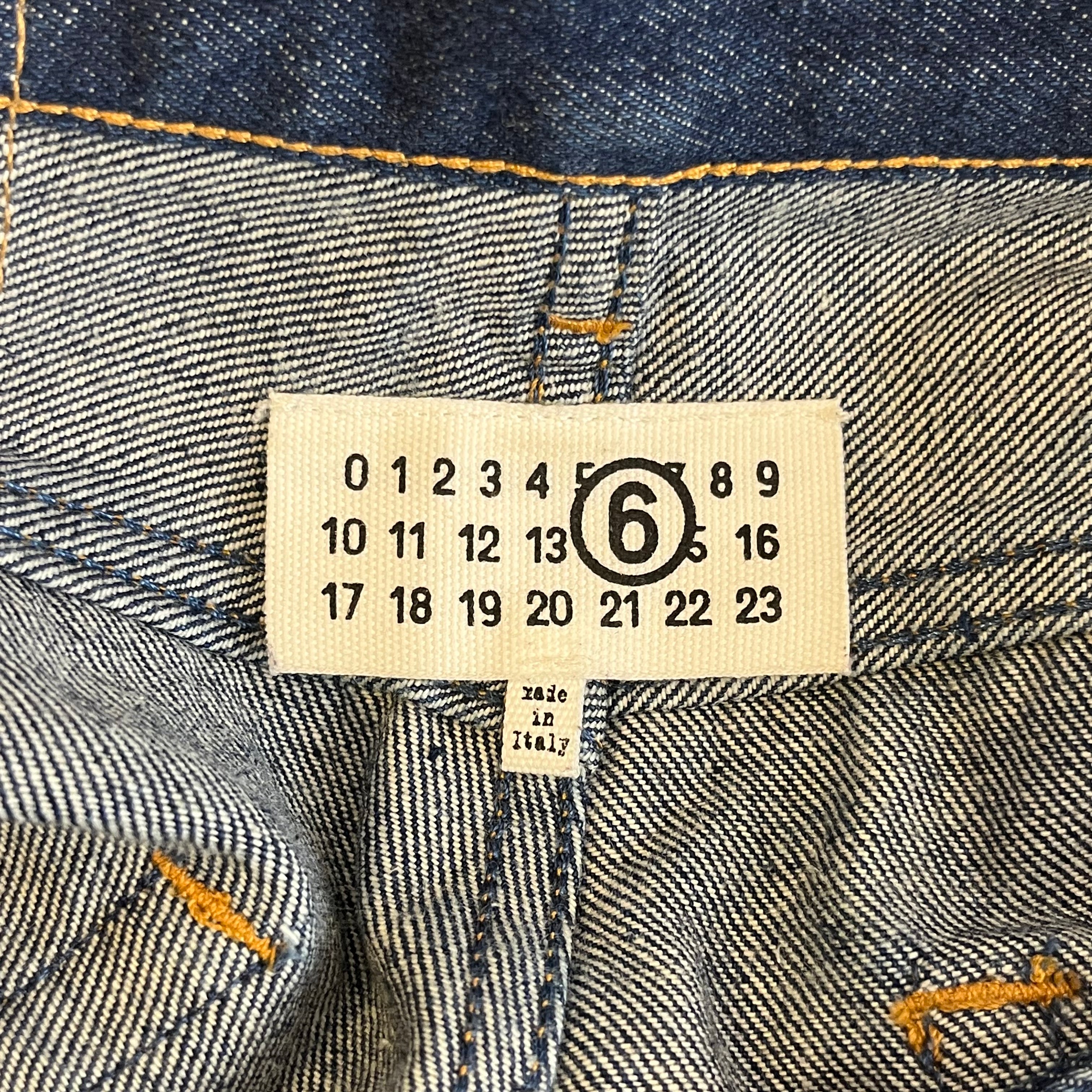 MM6/Wide Leg Pants/30/Denim/IDG/RAW TWISTED SEAM DENIM view 3