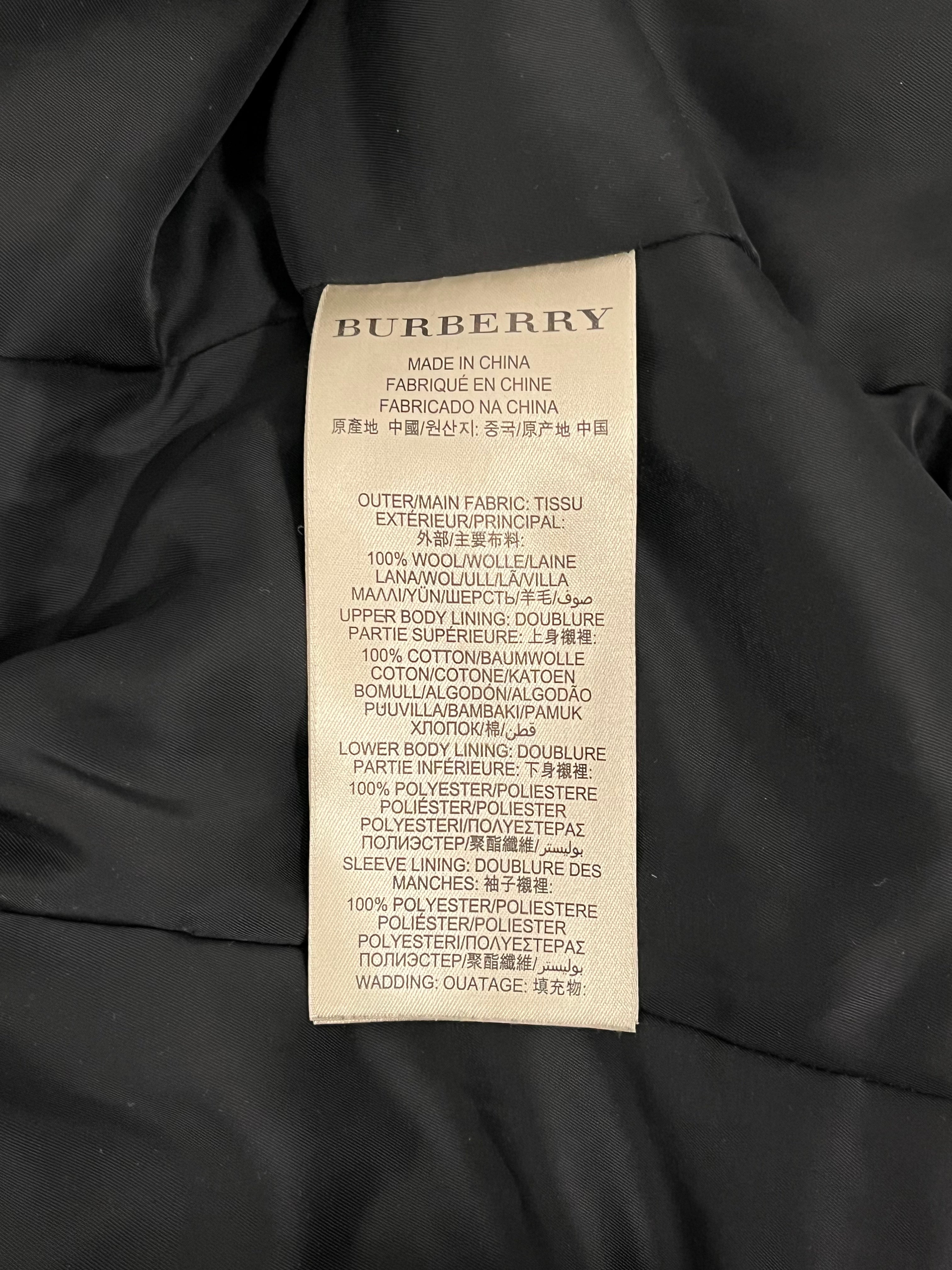 BURBERRY BRIT/Peacoat/2/Wool/BLK/DOUBLE BREASTED view 4