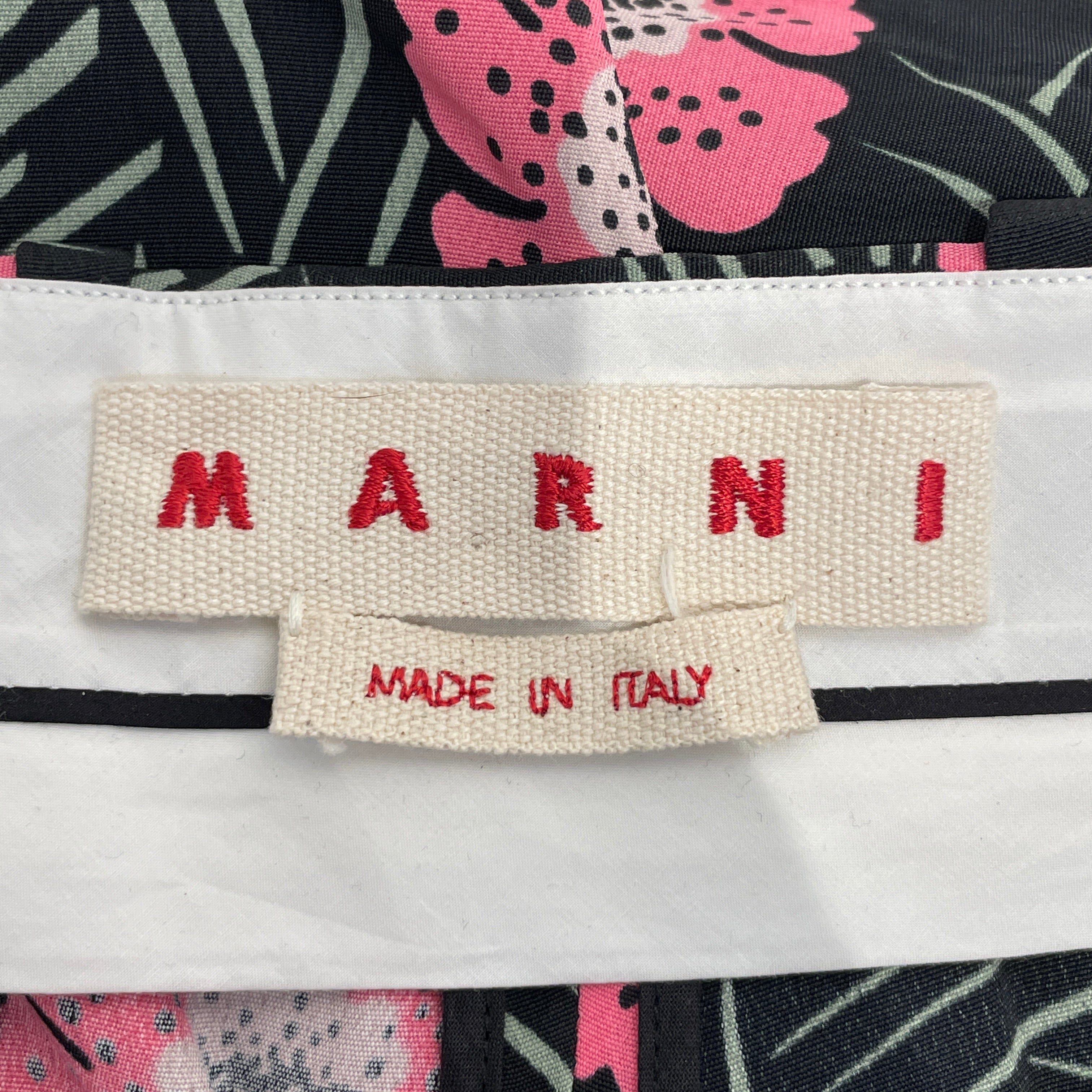MARNI/Straight Pants/44/Floral Pattern/Cotton/MLT/ view 3