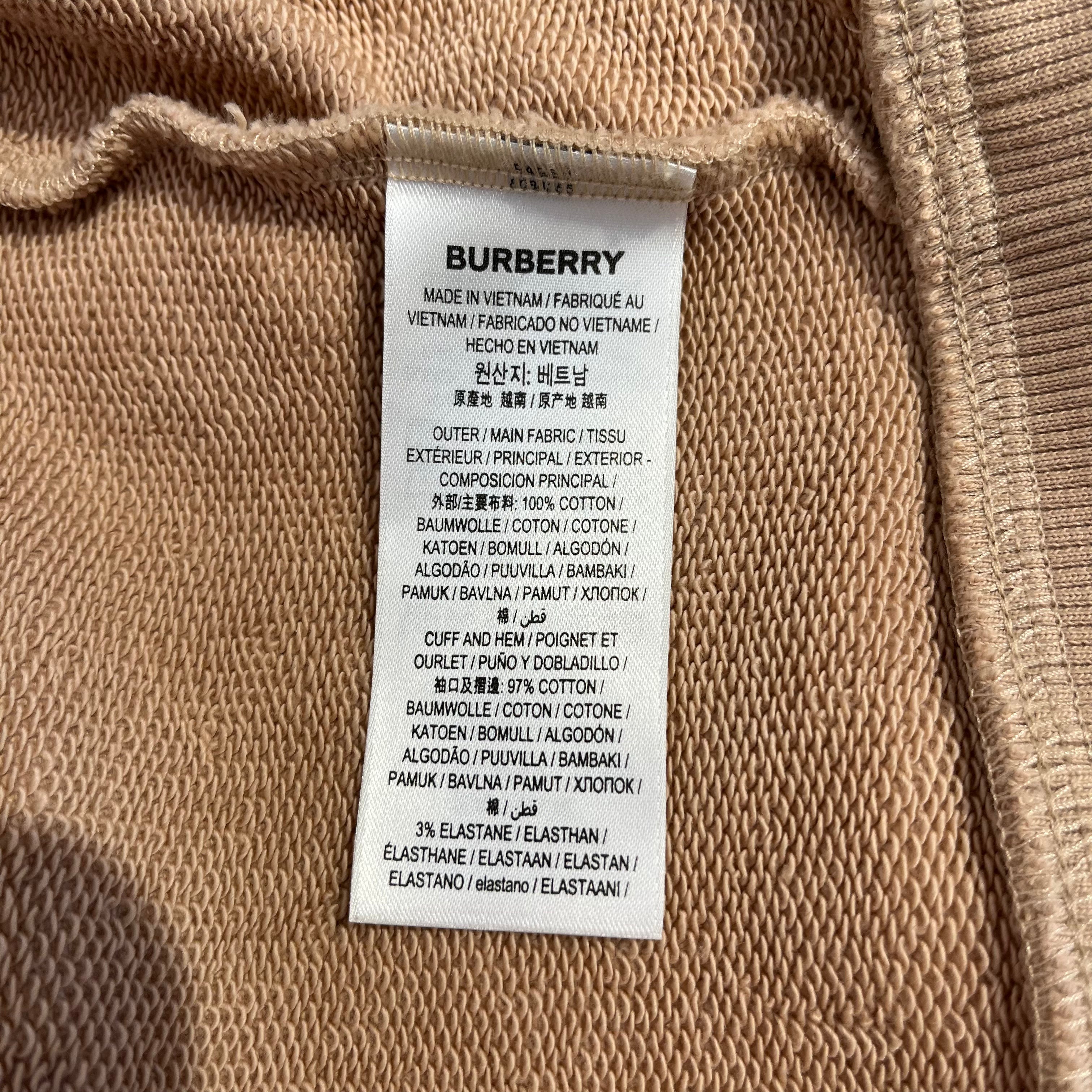 BURBERRY LONDON/Zip Up Hoodie/XS/Cotton/BEG/KEIRA LOGO HOODIE view 4