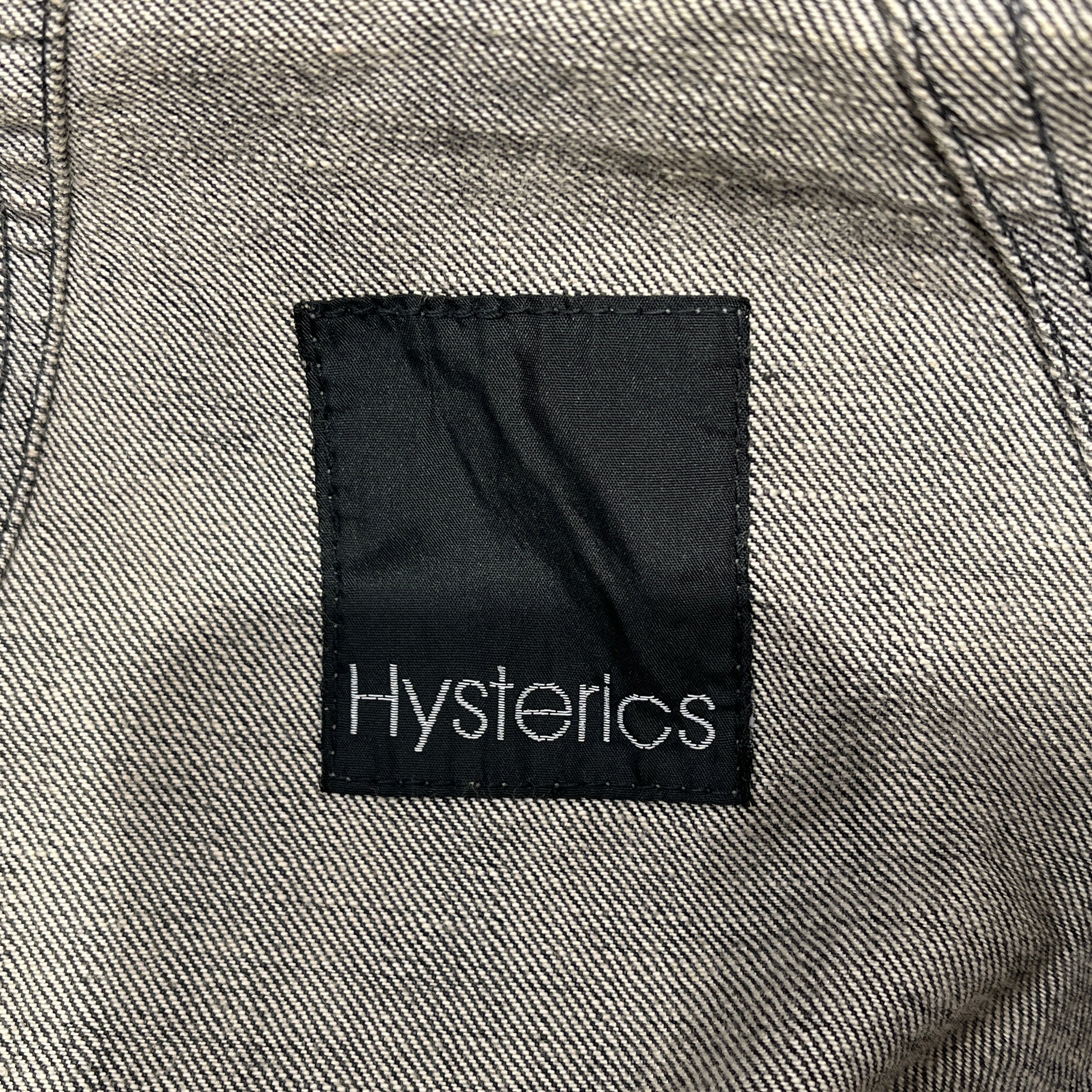 Hysterics/Denim Jkt/FREE/Cotton/BLK/Graphic/Love Burn Rhinstone Denim Jkt view 4