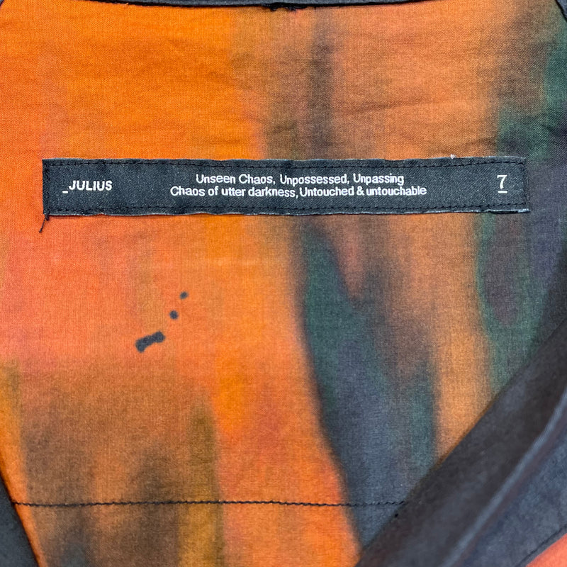 JULIUS/SS Shirt/7/Cotton/BLK/All Over Print/