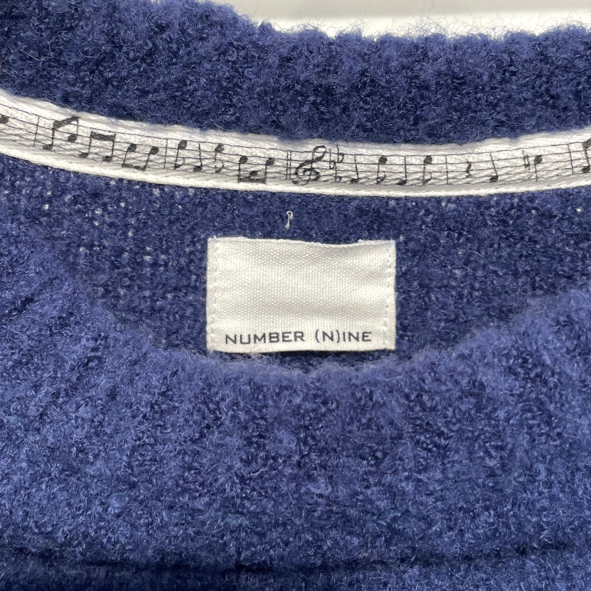 NUMBER (N)INE/Sweater/1/Wool/BLU/blue crewneck view 3