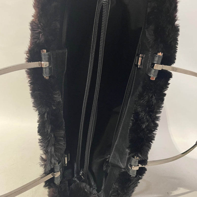 GUCCI/Tote Bag/Fur/BLK/1998