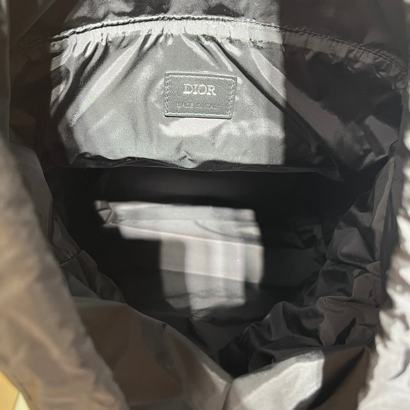 Christian Dior/Backpack/Nylon/BLK/MMW SADDLE BACKPACK