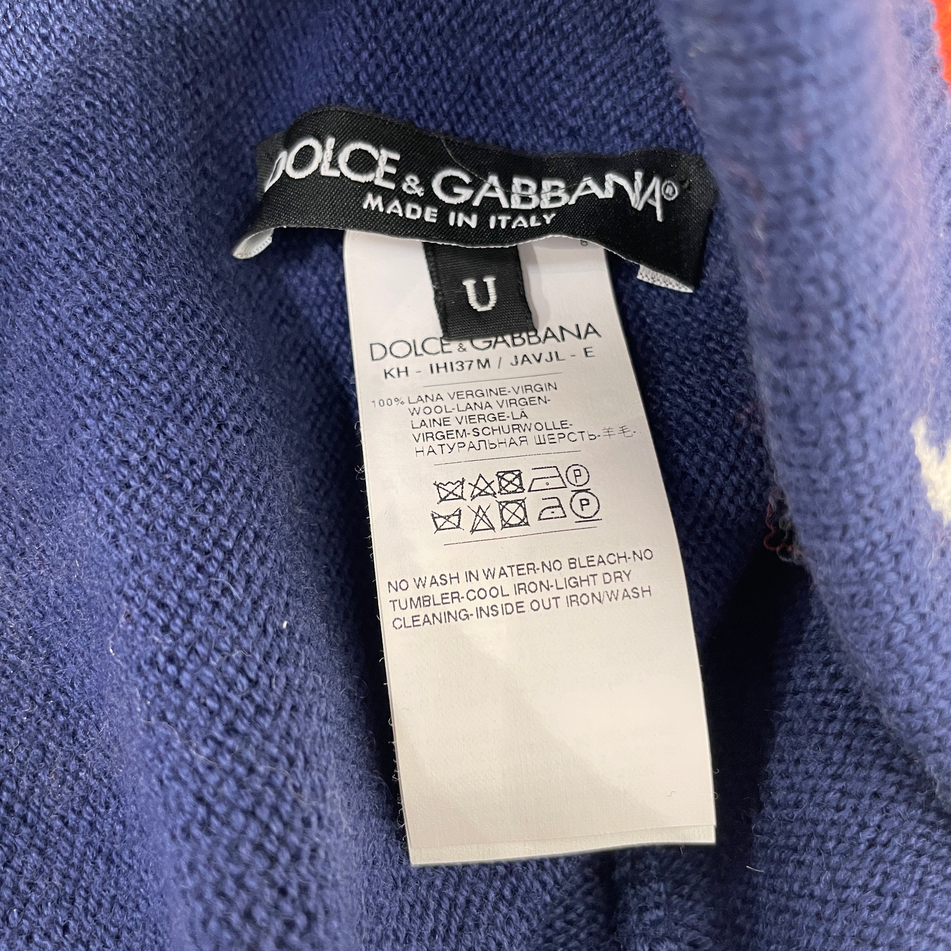 DOLCE&GABBANA/Beanie/Stripe/Cotton/BLU/M's/ view 3