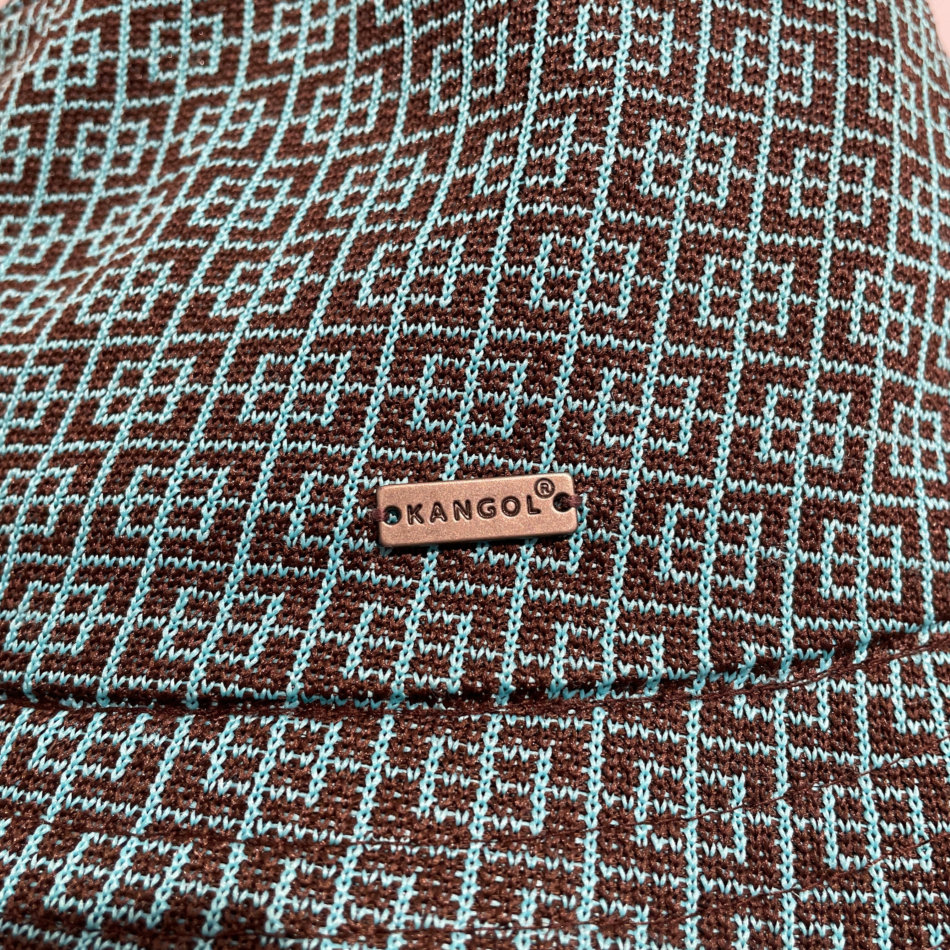KANGOL/Bucket Hat/M/Plaid/Cotton/BLU/M's/Blue Square Pattern view 4