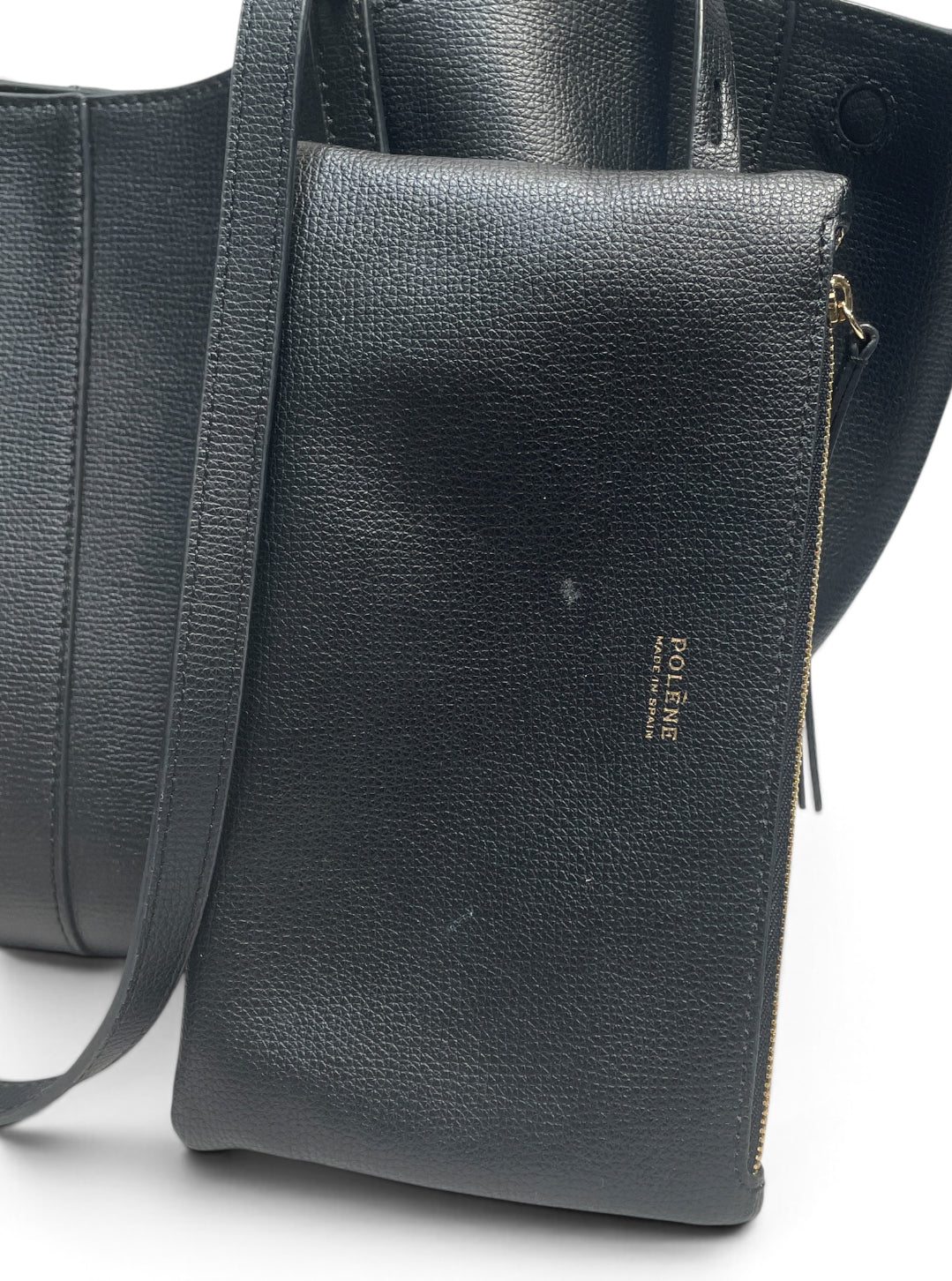 POLENE/Tote Bag/Leather/BLK/ view 6