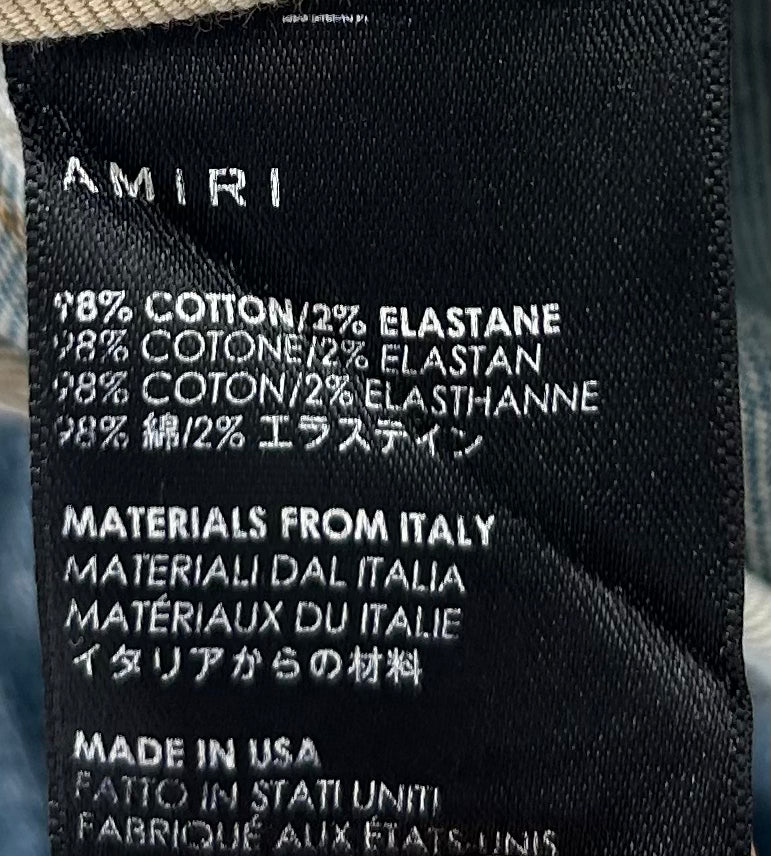 AMIRI/Skinny Pants/32/Denim/BLU/BANDANA DISTRESSING view 5