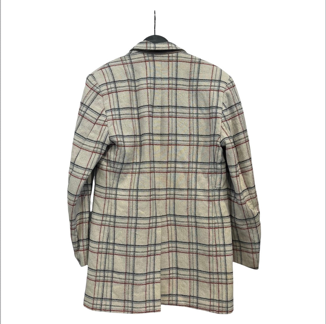ISABEL MARANT/Coat/36/Plaid/Cotton/CRM/DOUBLE BREASTED BLAZER view 2