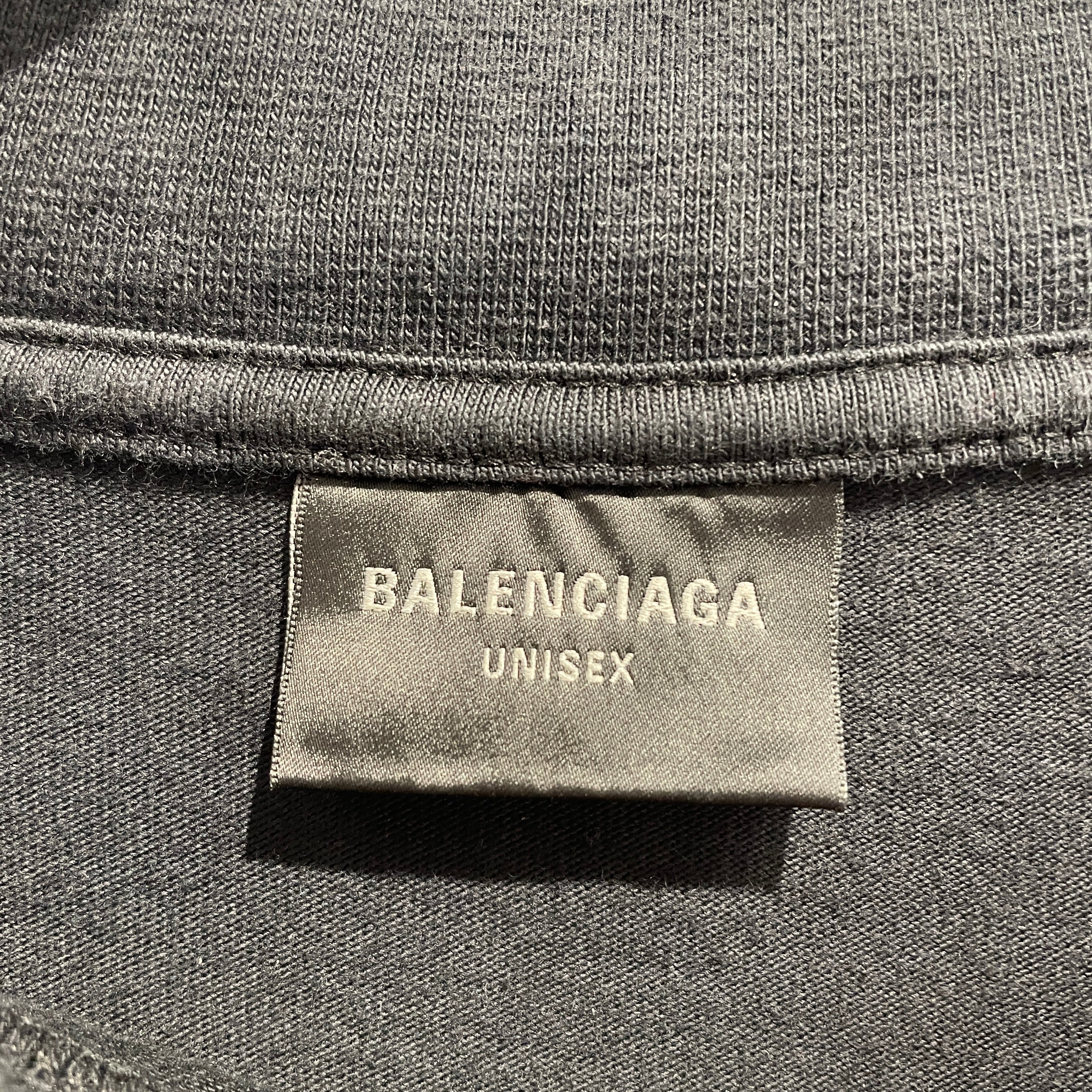 BALENCIAGA/T-Shirt/M/Cotton/BLK/Graphic/Heart view 3