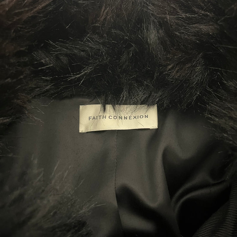 Faith Connexion/Coat/S/Fur/BLK/