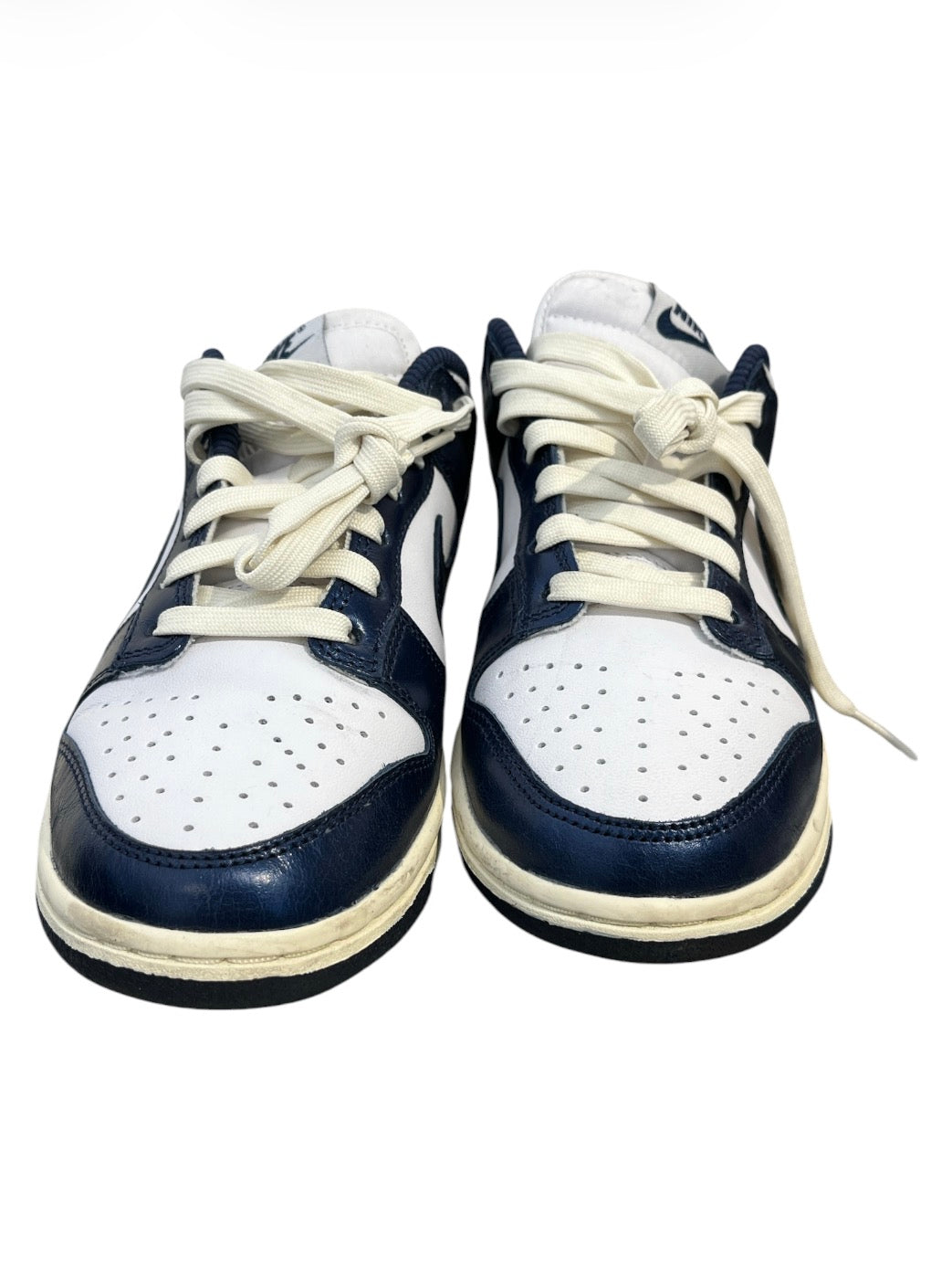 NIKE/Low-Sneakers/US 6/Leather/NVY/navy/white dunks view 1