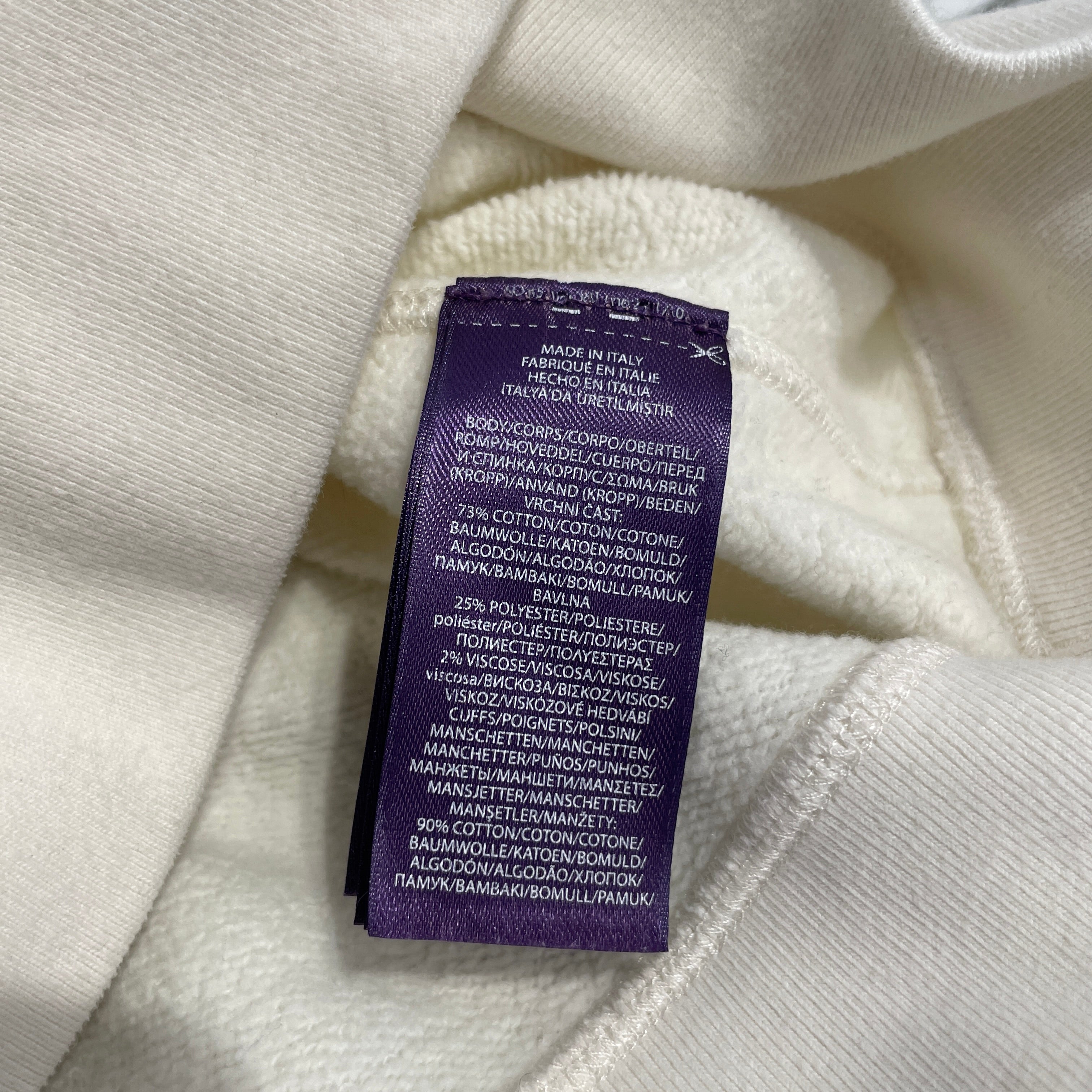 RALPH LAUREN/Hoodie/M/Cotton/CRM/ view 4