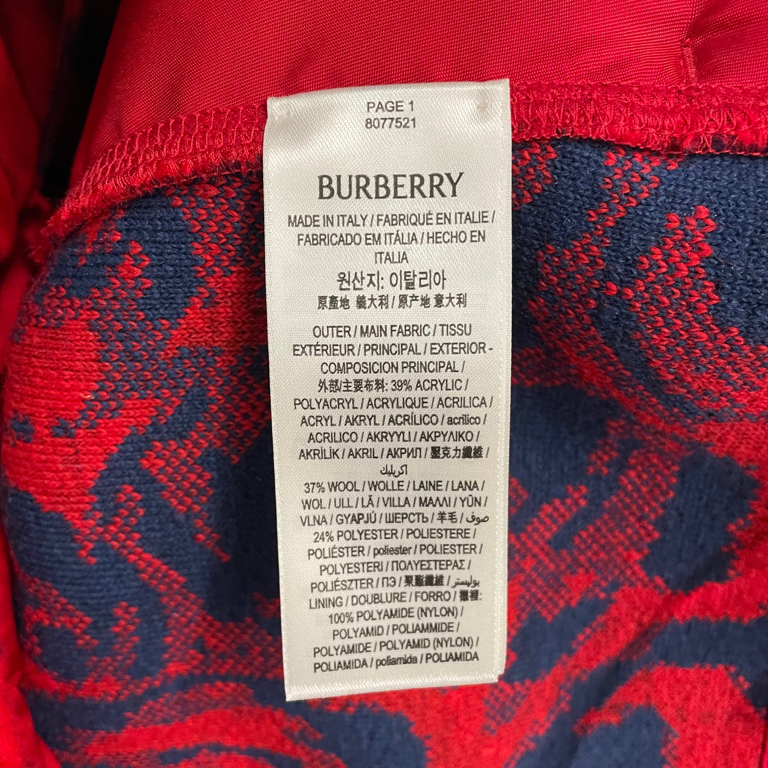 BURBERRY/Jacket/L/Cotton/MLT/All Over Print/FLEECE MULTI view 4