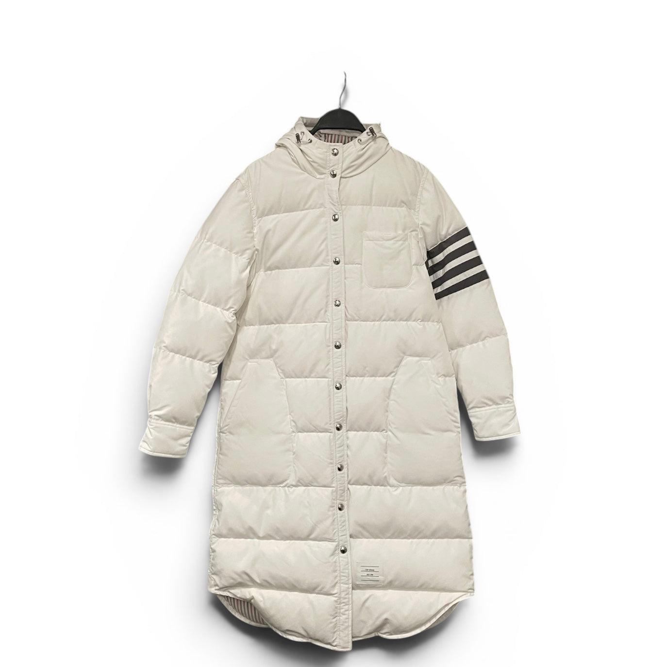 THOM BROWNE. NEW YORK/Bottoms/M/Cotton/WHT/SILVER BUTTON JACKET view 1