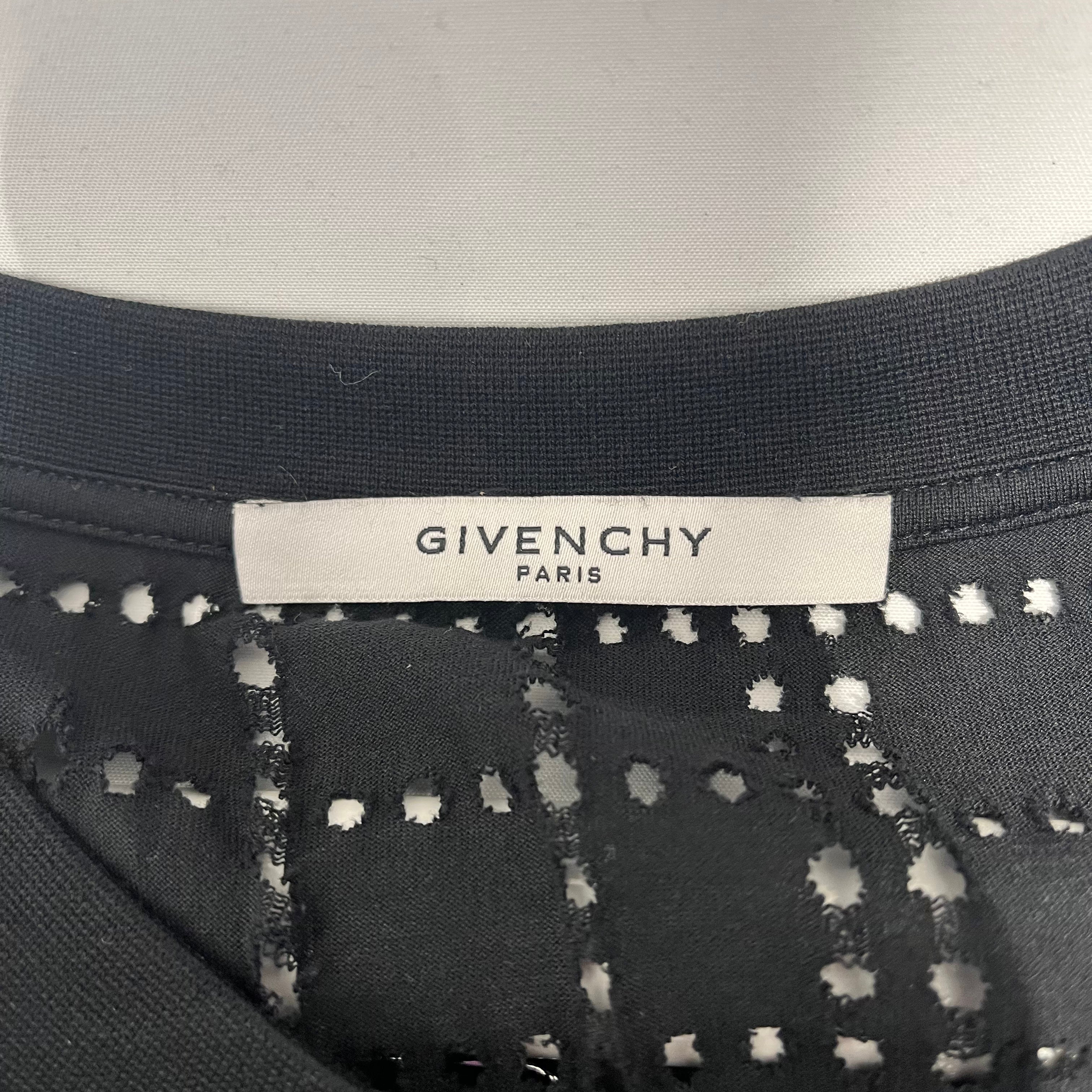 GIVENCHY/T-Shirt/XL/Cotton/BLK/All Over Print/HOLES ALL OVER view 3