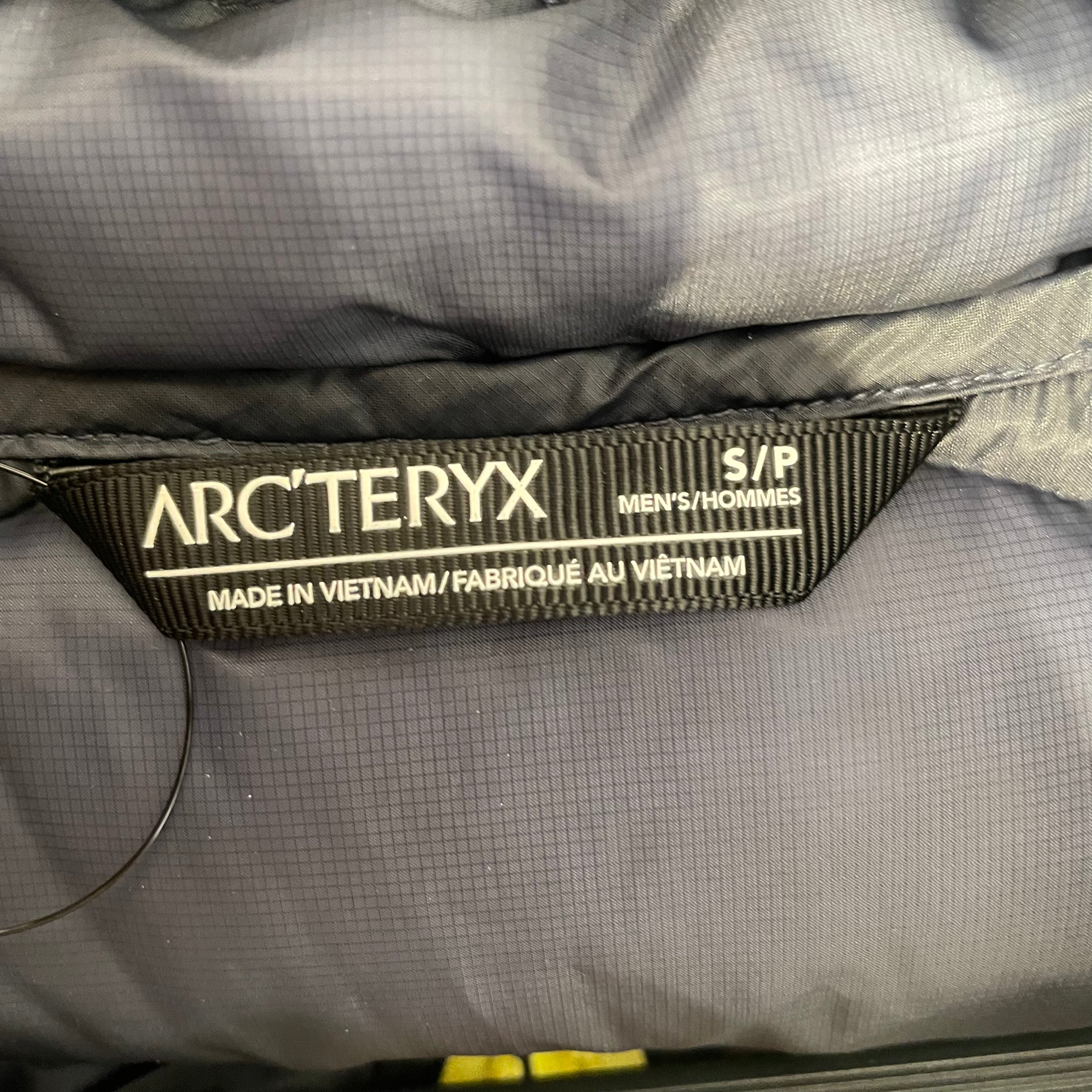 ARC'TERYX VEILANCE/Puffer Jkt/S/Polyester/NVY/NEON YELLOW ZIPPER view 3