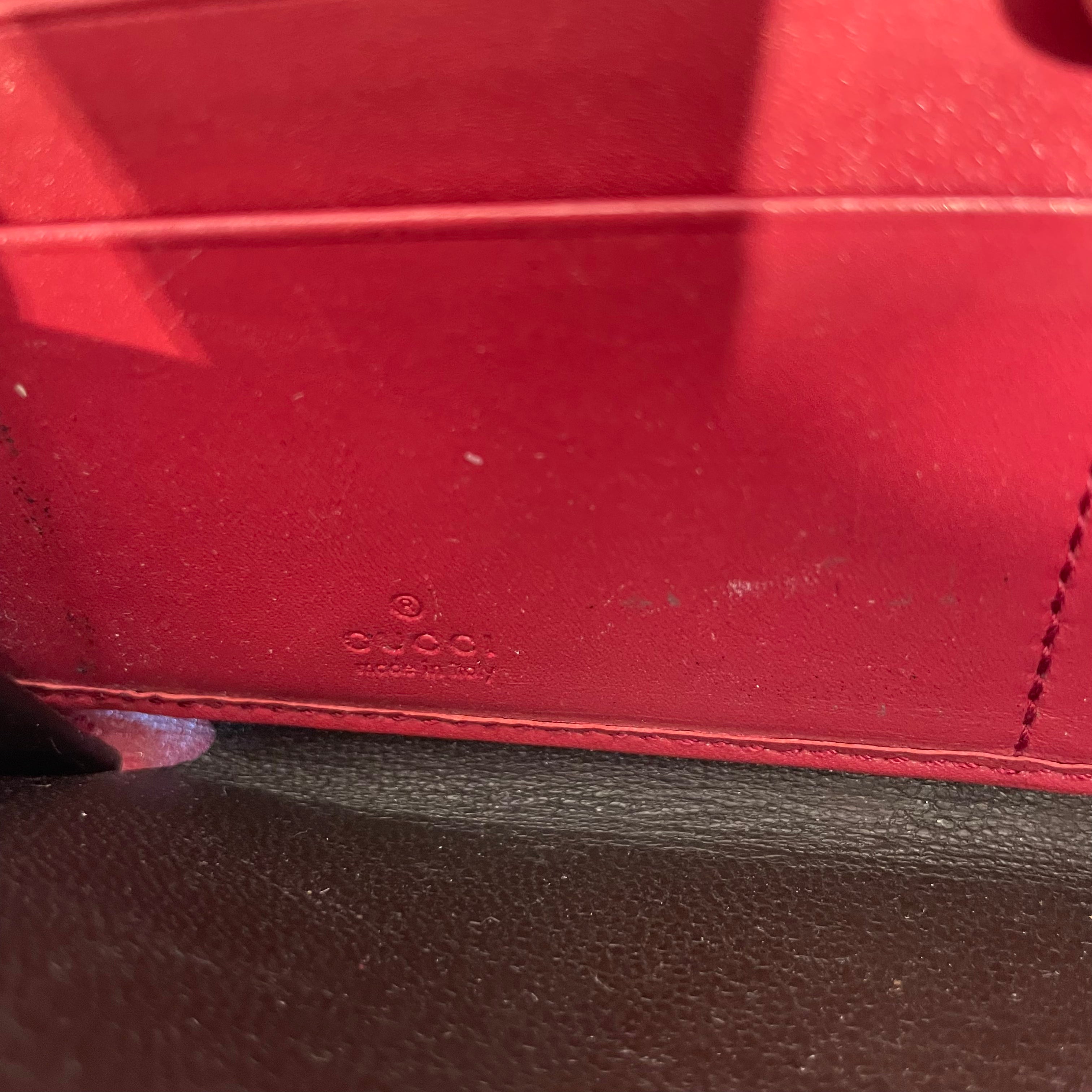 GUCCI/Clutch Bag/Monogram/RED/Long Wallet view 2