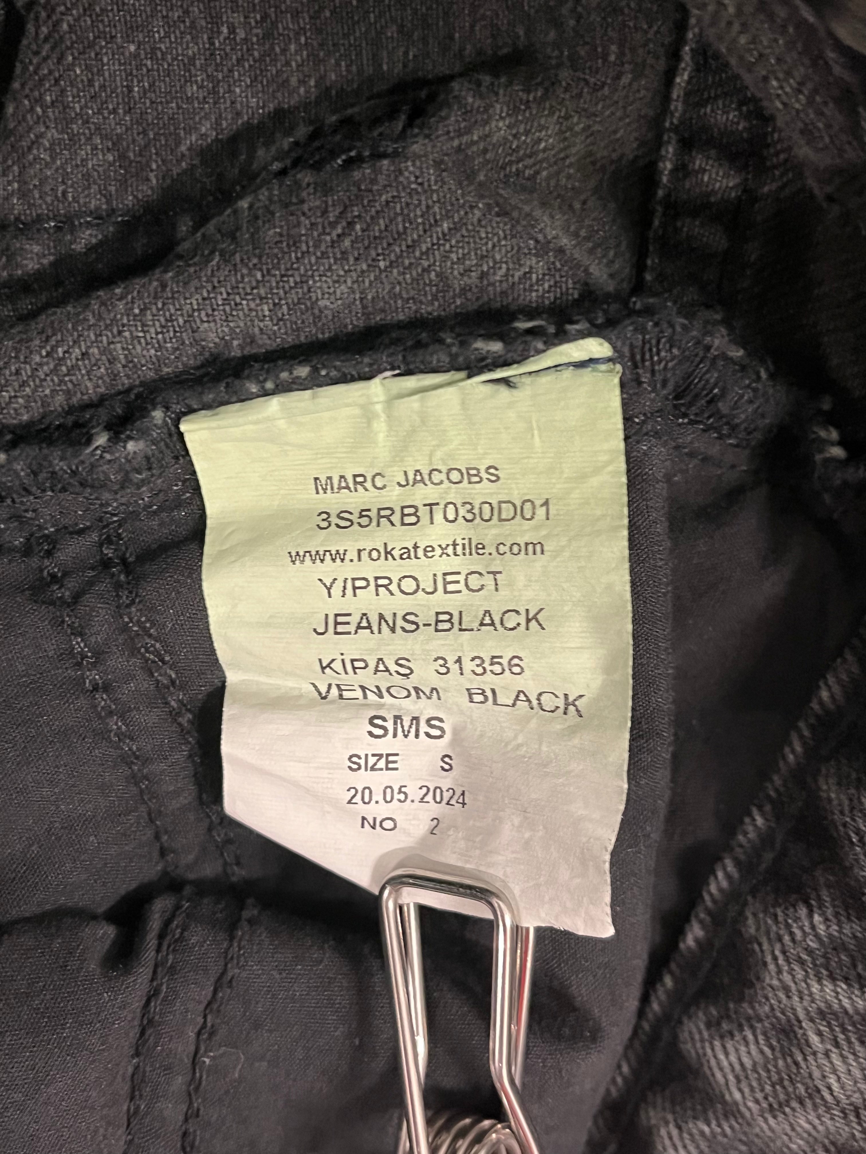 Heaven By Marc Jacobs/Y/PROJECT/Bottoms/S/Denim/BLK/VENOM BLACK STACKED JEAN view 4