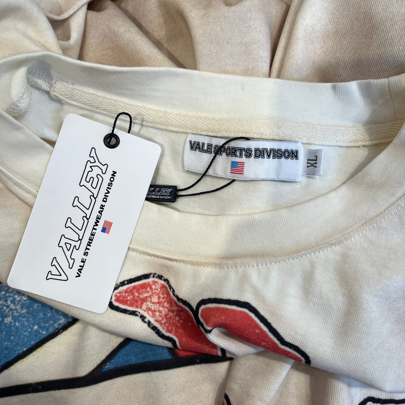 VALE SPORTS DIVISION/T-Shirt/XL/Cotton/BEG/Graphic/GARFIELD GRAPHIC TEE