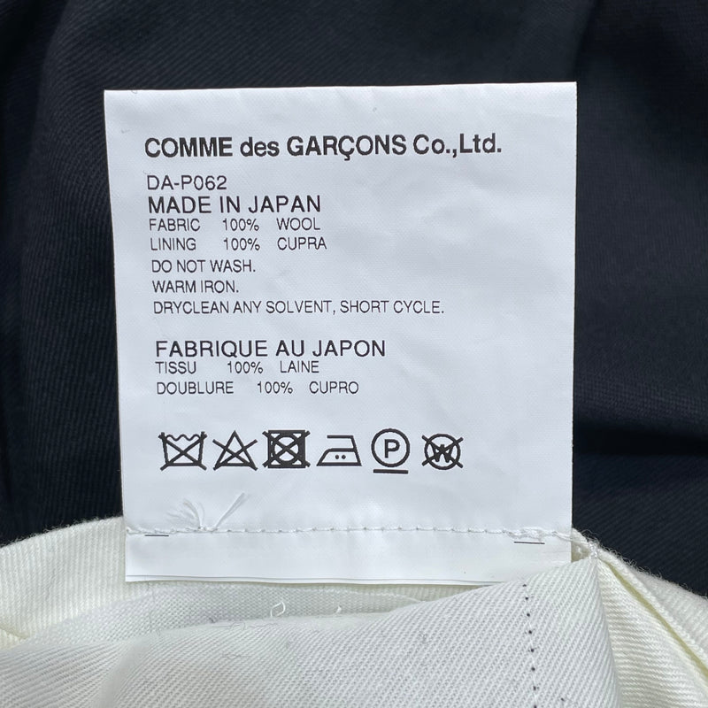 COMME des GARCONS HOMME DEUX/Straight Pants/XL/Black/Wool/DA-P062