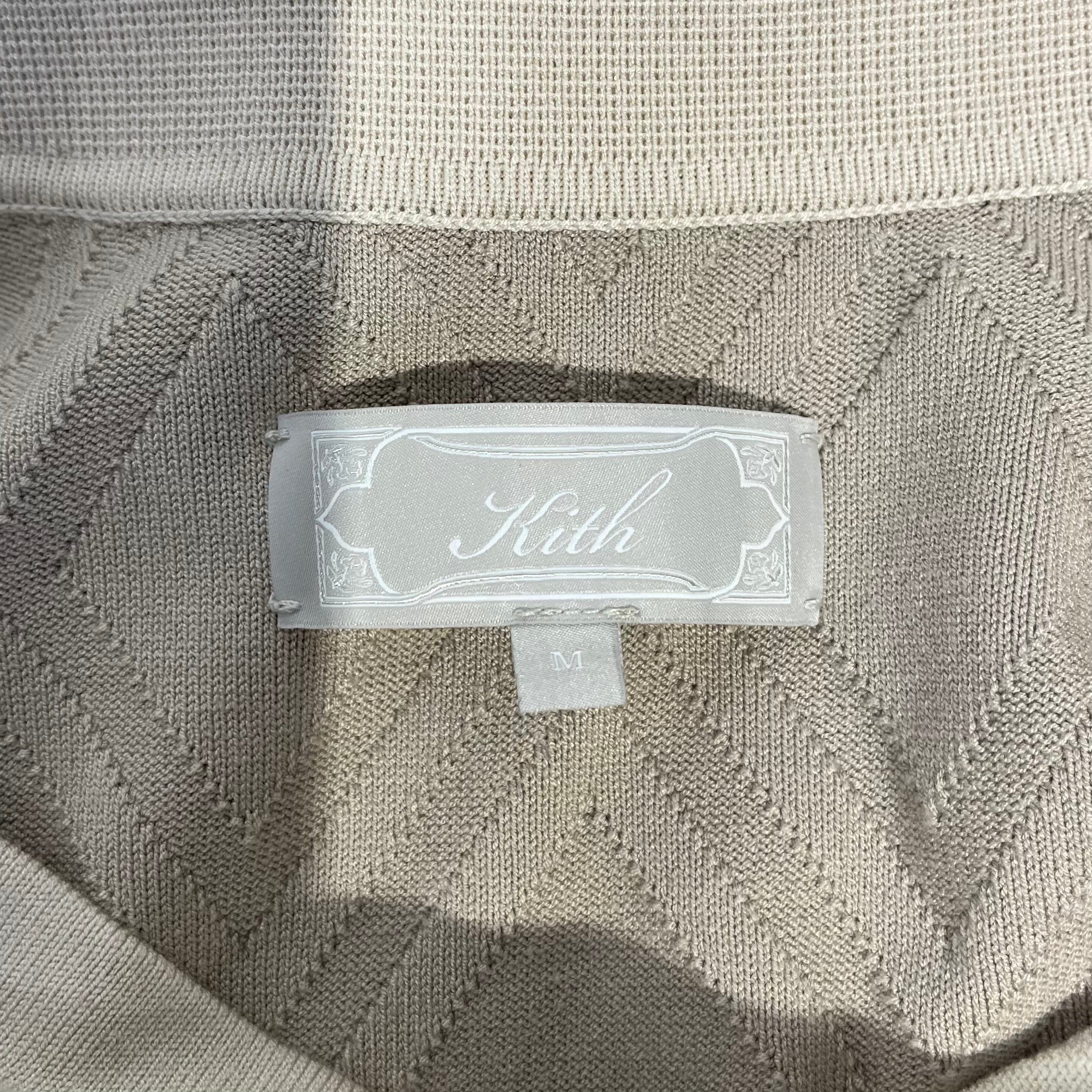 KITH/LS Shirt/M/BEG/DIAMOND PATTERN view 3