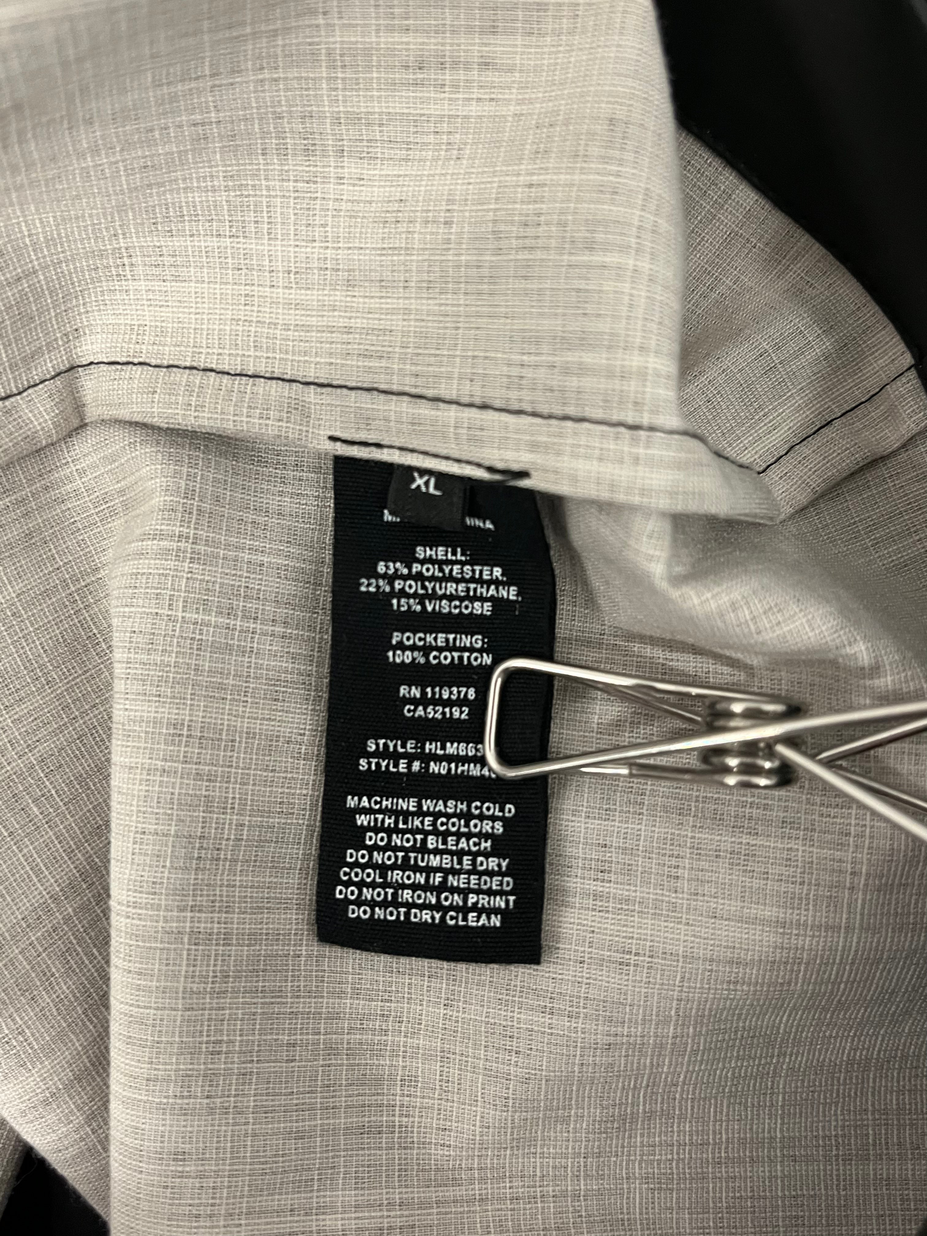Helmut Lang/Trench Coat/XL/Polyester/BLK/RAIN COAT/BACK LOGO/WASIT TIE view 4