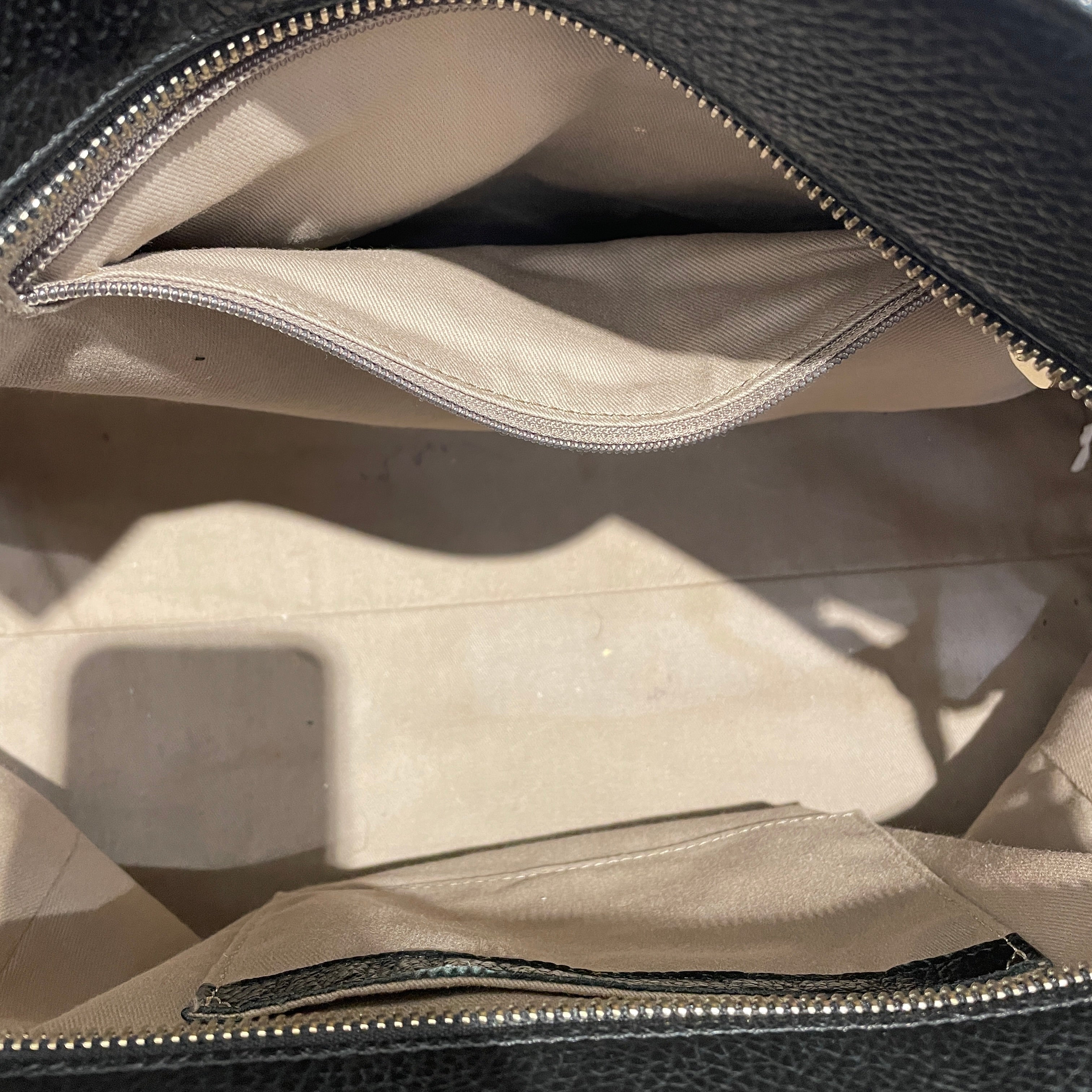 VERSACE/Hand Bag/Leather/BLK/PEBBLED LEATHER view 5