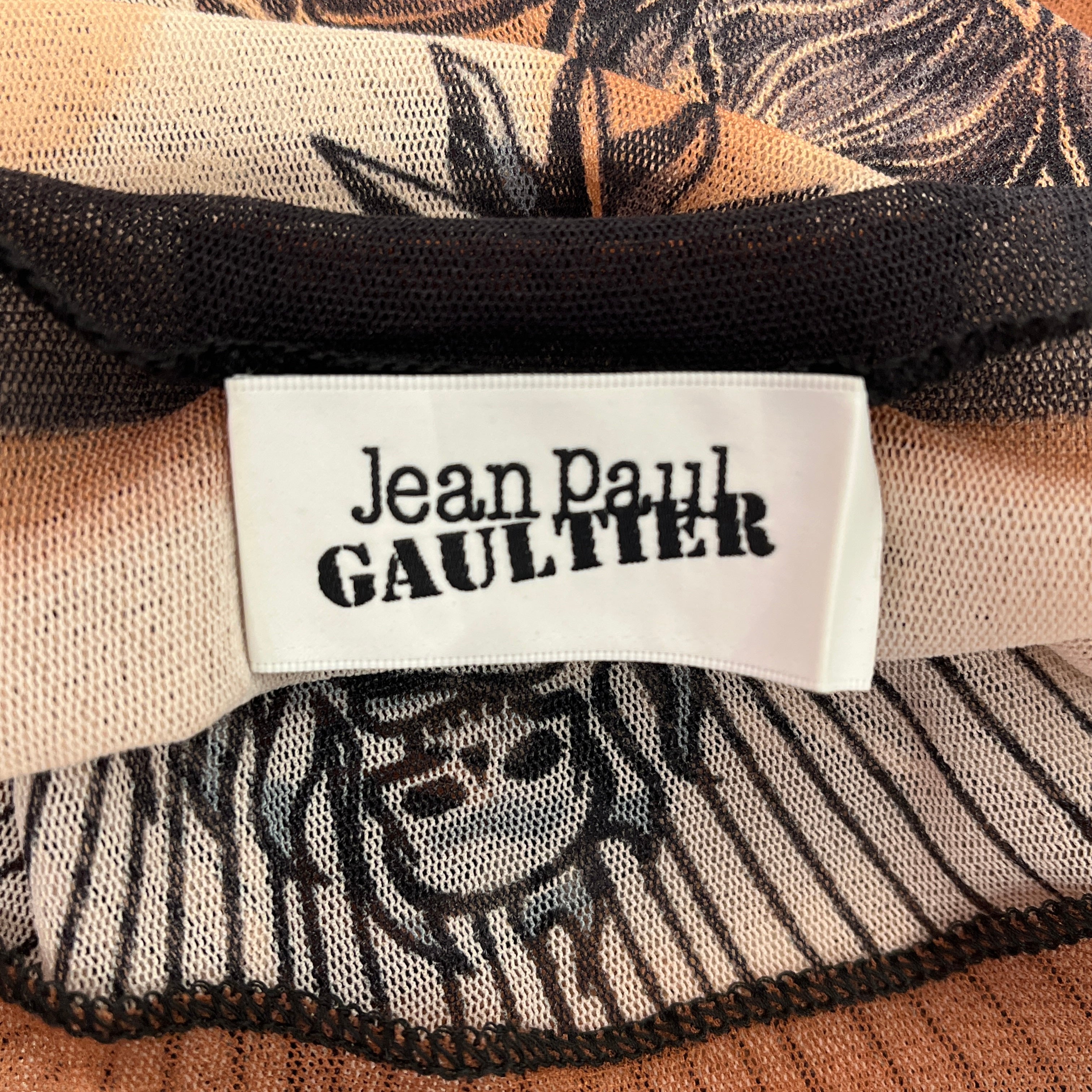 Jean Paul Gaultier/LS T-Shirt/M/MLT/All Over Print/SAFE SEX FOR EVER TATTOO MESH view 3