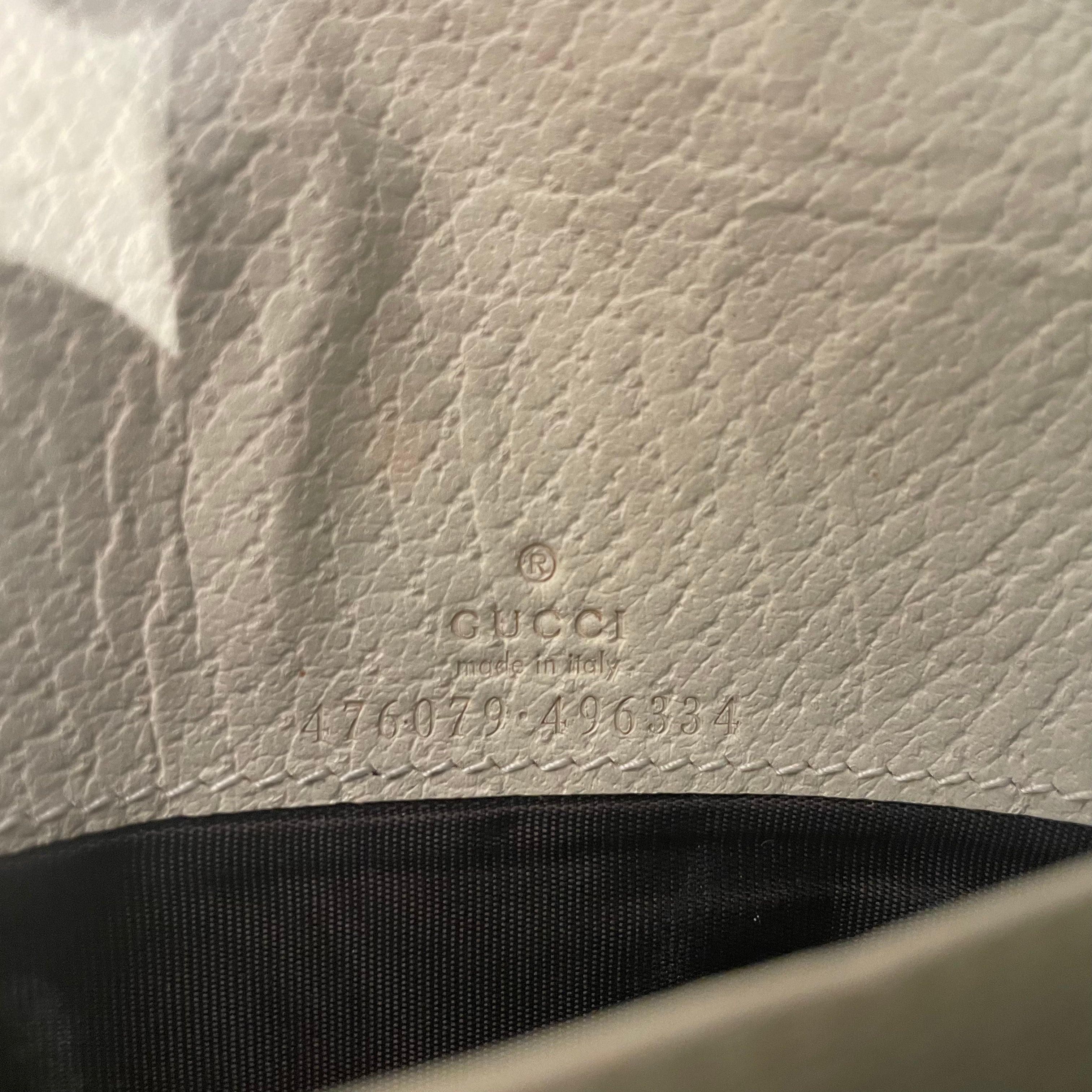 GUCCI/Cross Body Bag/Monogram/Leather/KHK/QUEEN MARGARET PEARL BEE view 4